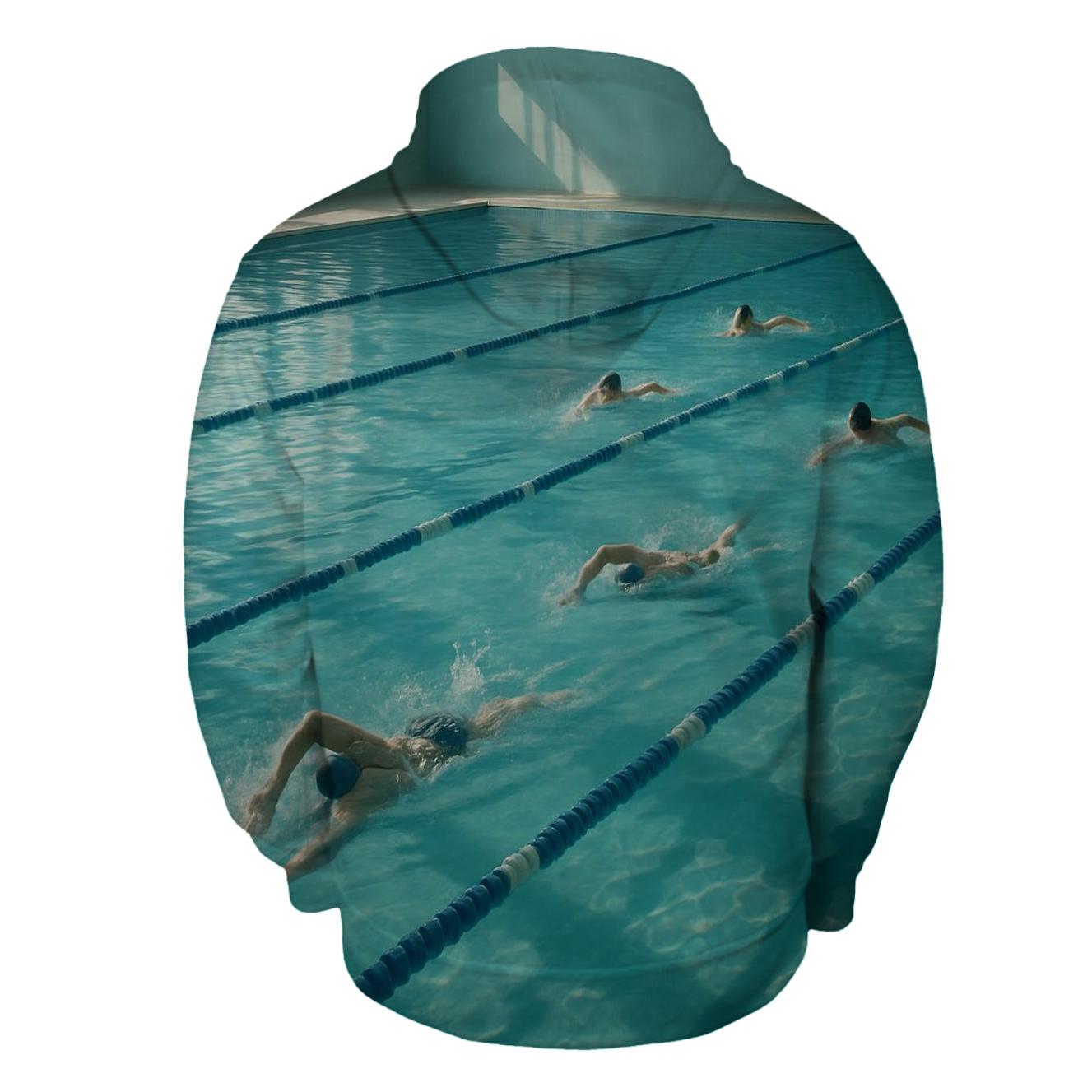 Swimming Serenity Half Zip Hoodie