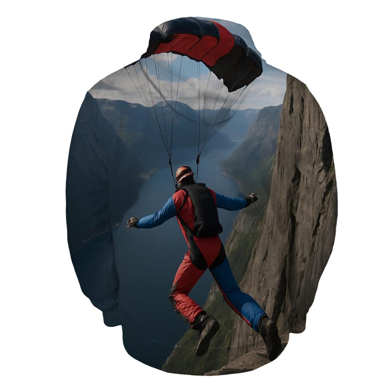 Base Jumping Thrill Half Zip Hoodie