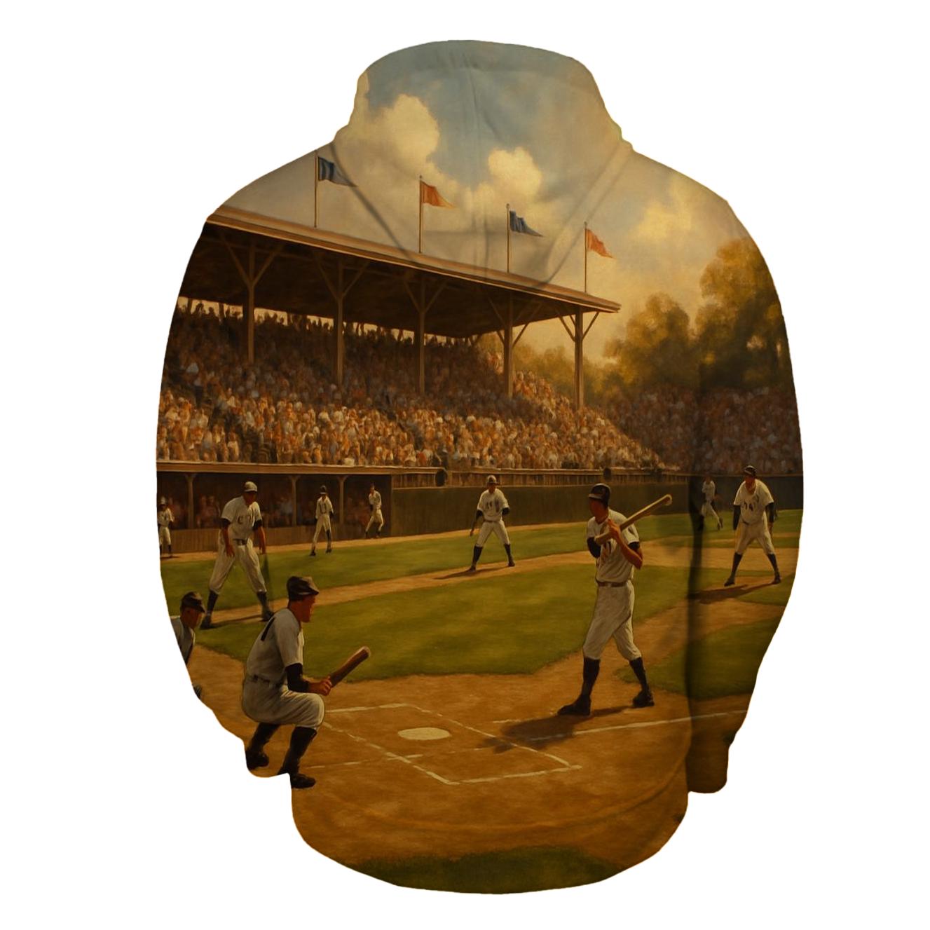 Baseball Americana Half Zip Hoodie