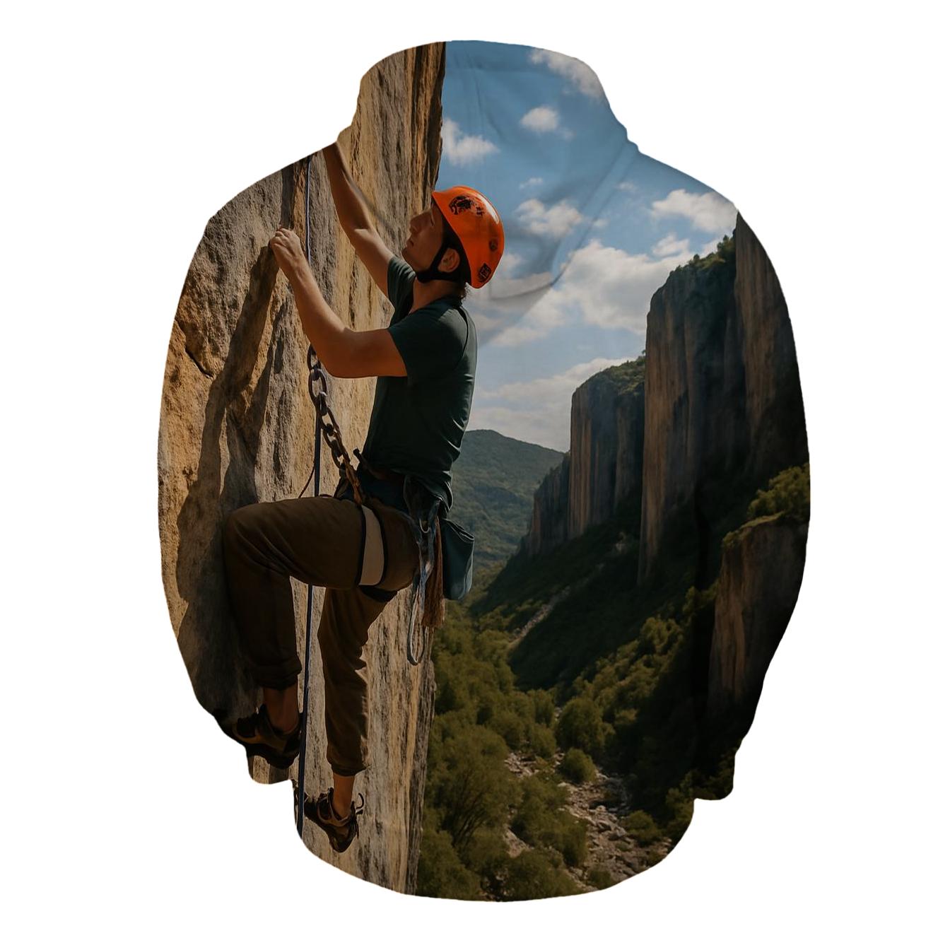 Rock Climbing Heights Half Zip Hoodie