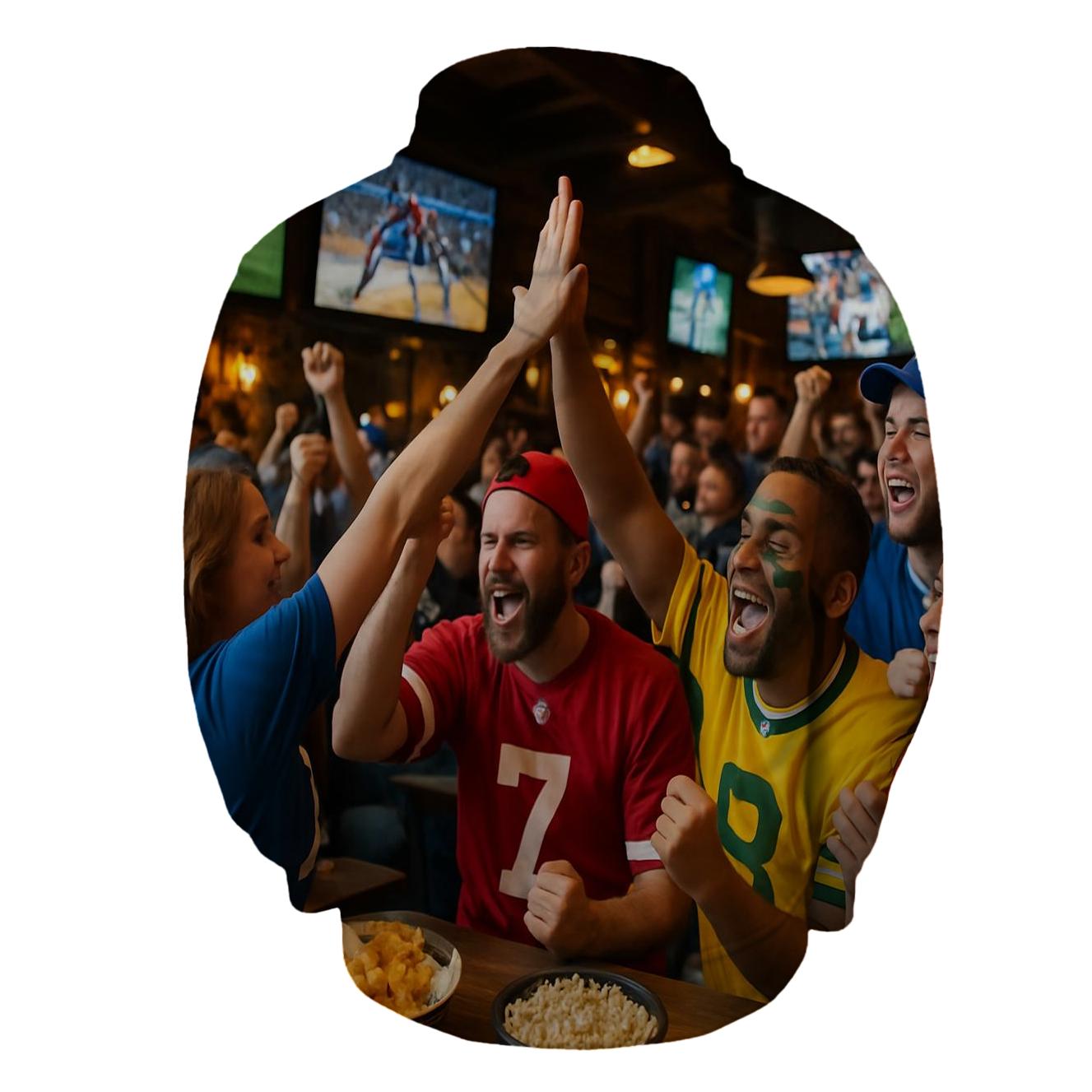 Ultimate Sports Fan Half Zip Hoodie