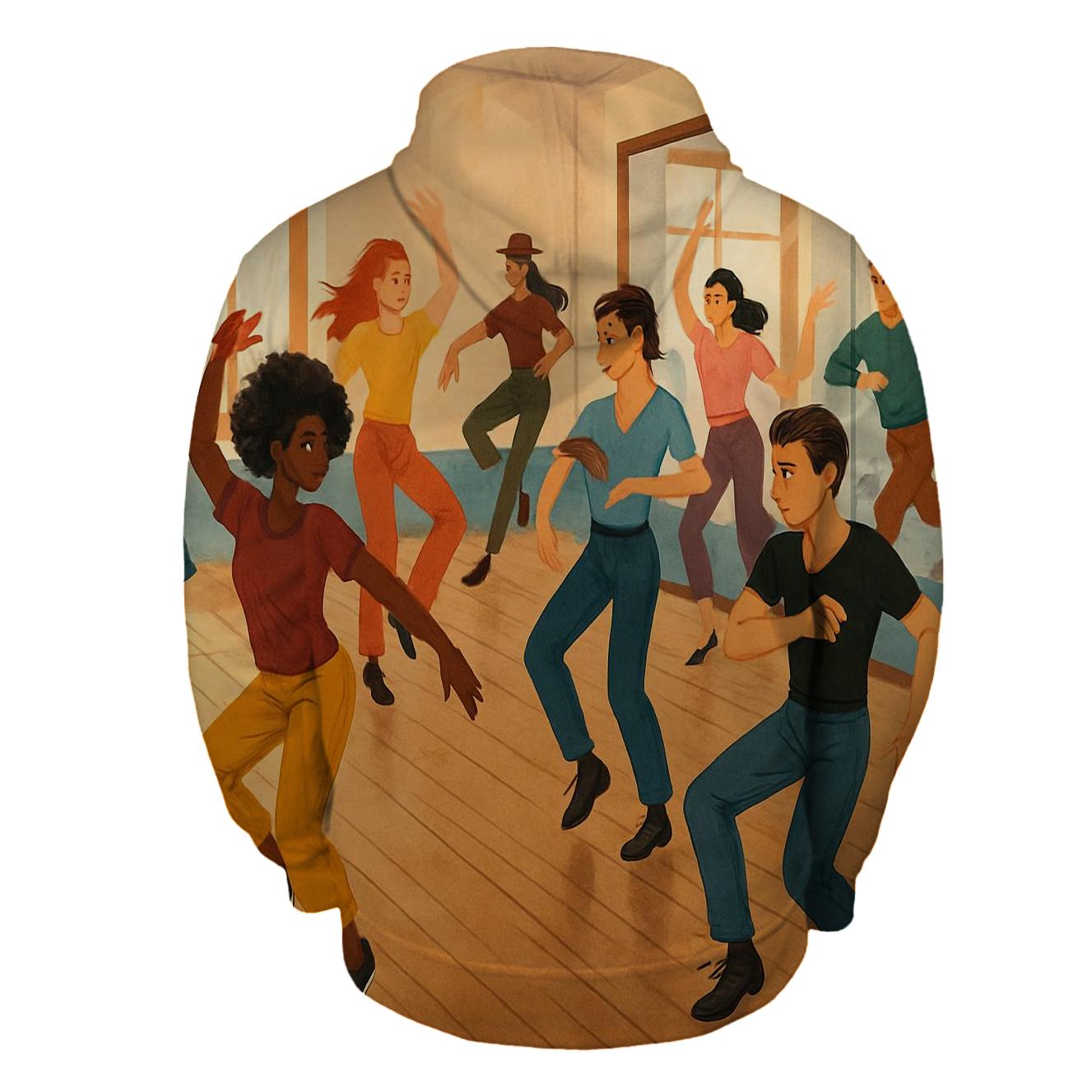 Dancing Rhythm Half Zip Hoodie