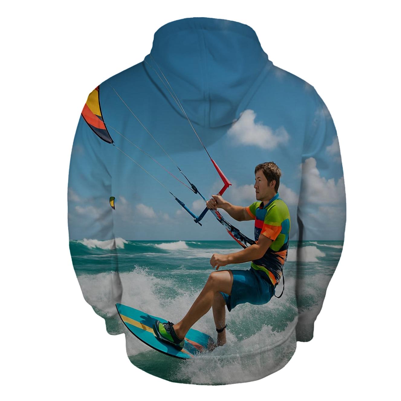 Kiteboarding Freedom Half Zip Hoodie