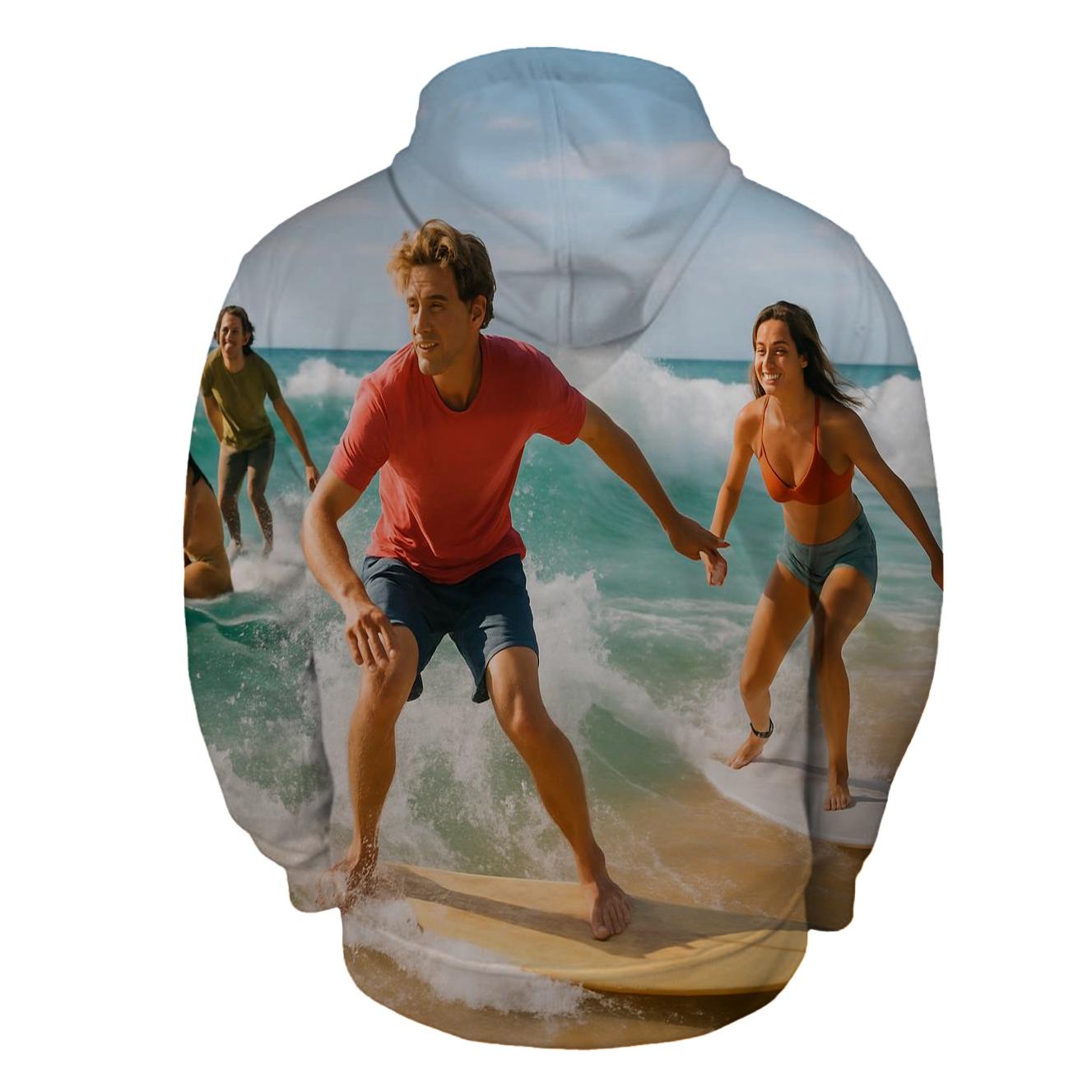 Surfing Horizon Half Zip Hoodie