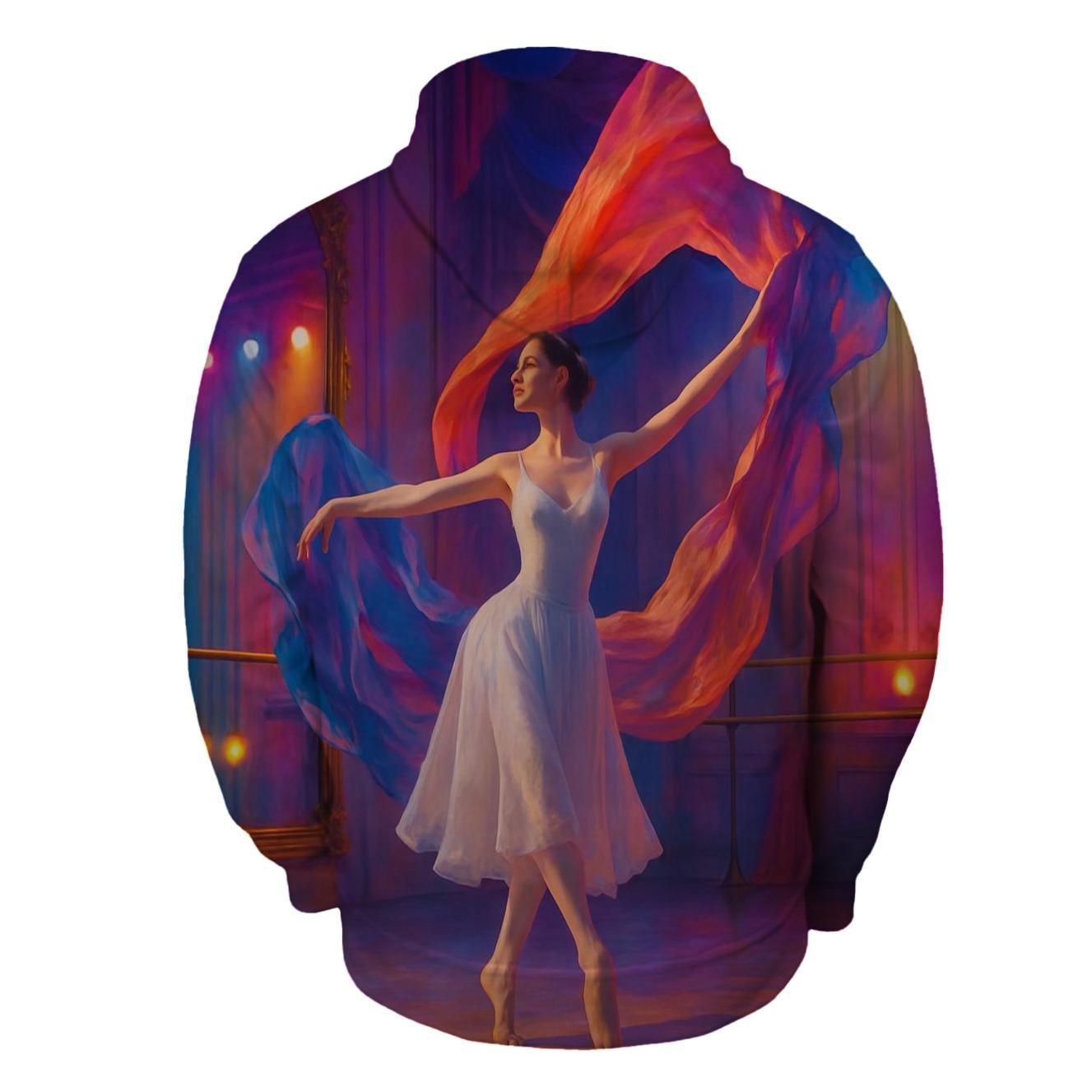 Dance Performance Elegance Half Zip Hoodie