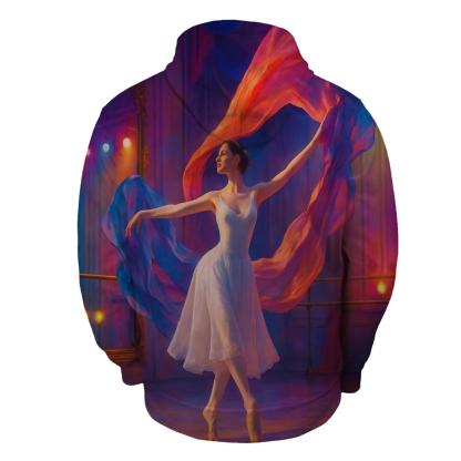 Dance Performance Elegance Half Zip Hoodie