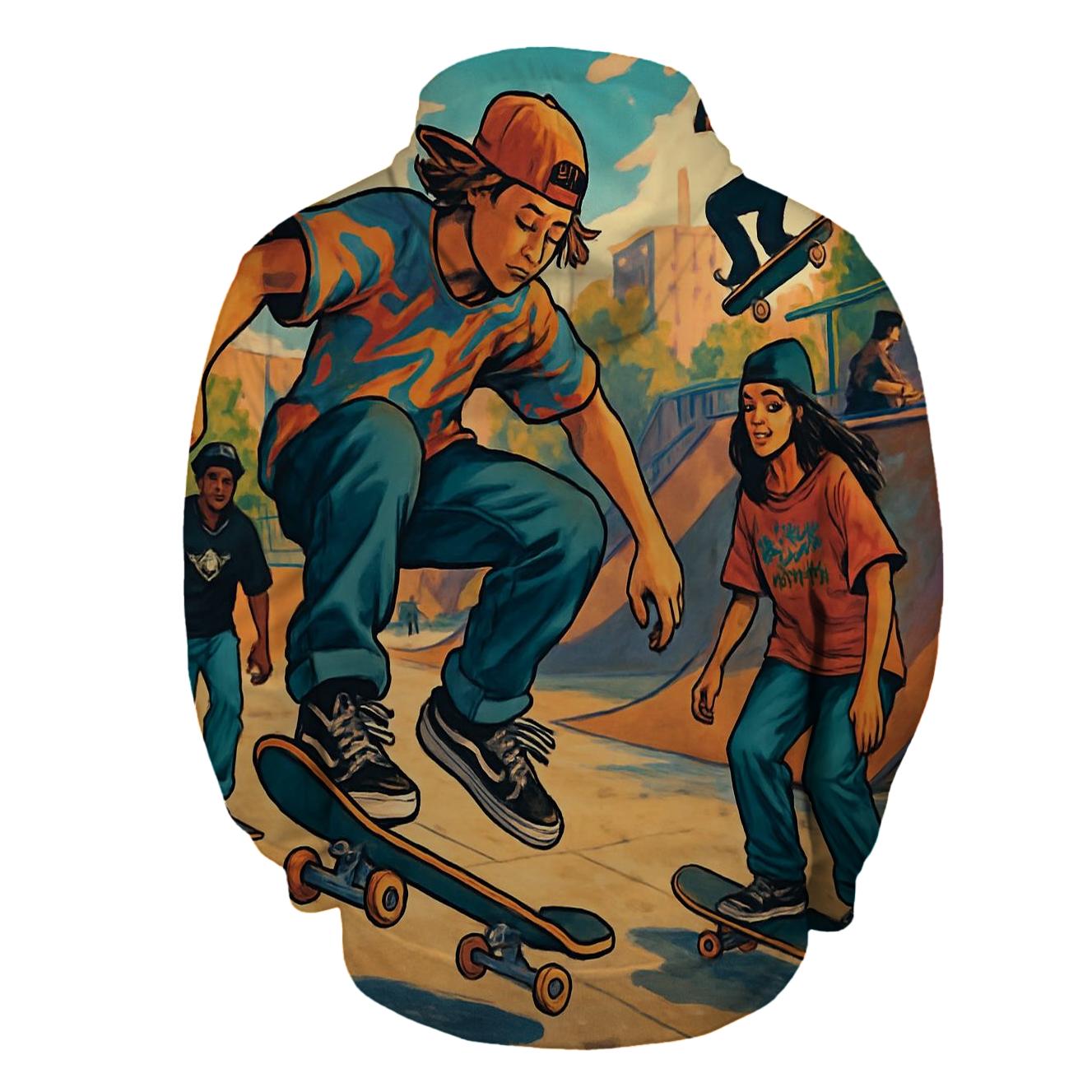 Skateboard Culture Half Zip Hoodie