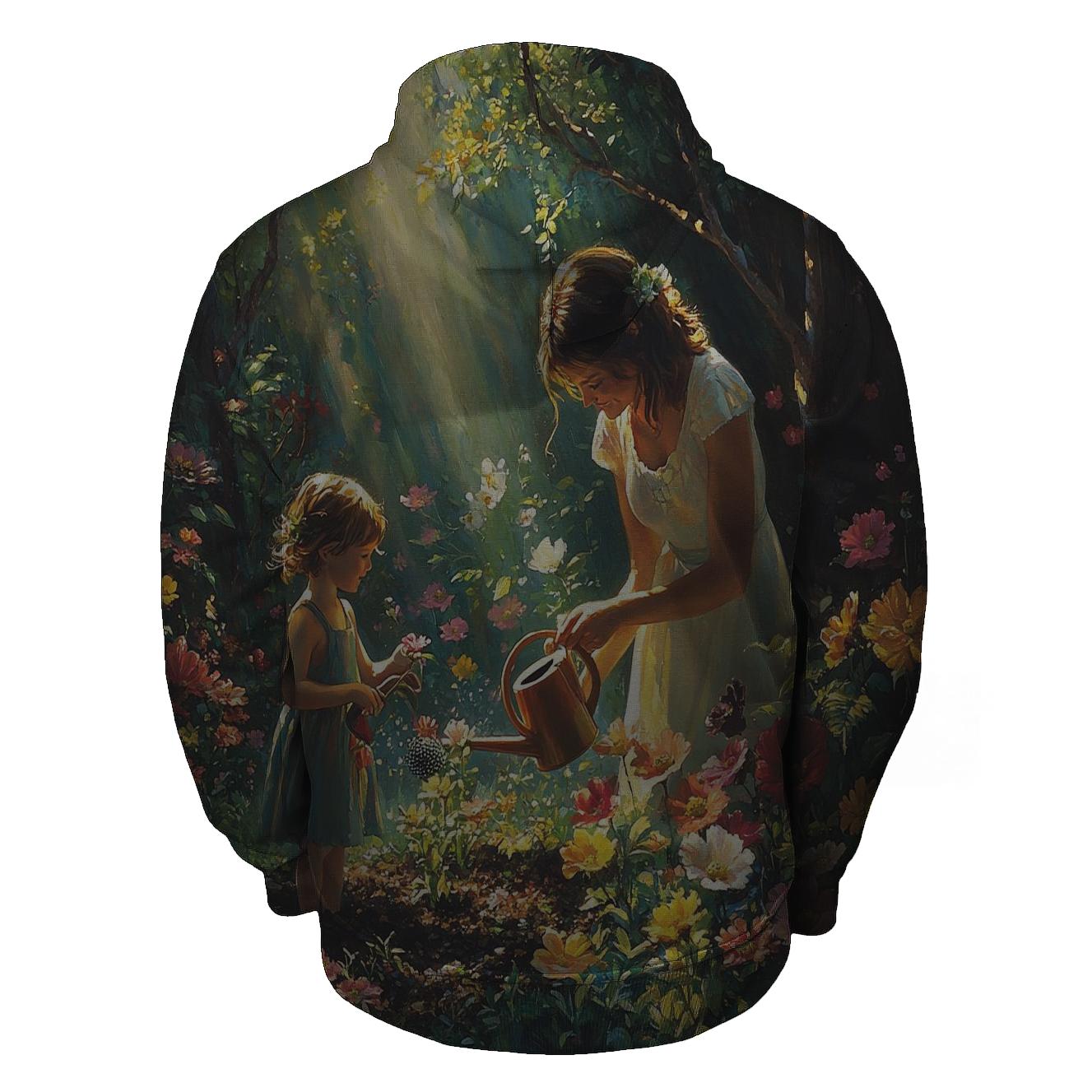 The Soul's Garden A Mothers Nurturing Love Half Zip Hoodie