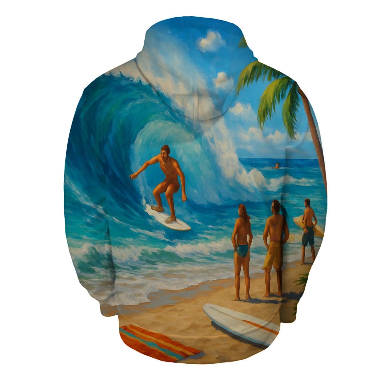 Surf Culture Vibes Half Zip Hoodie
