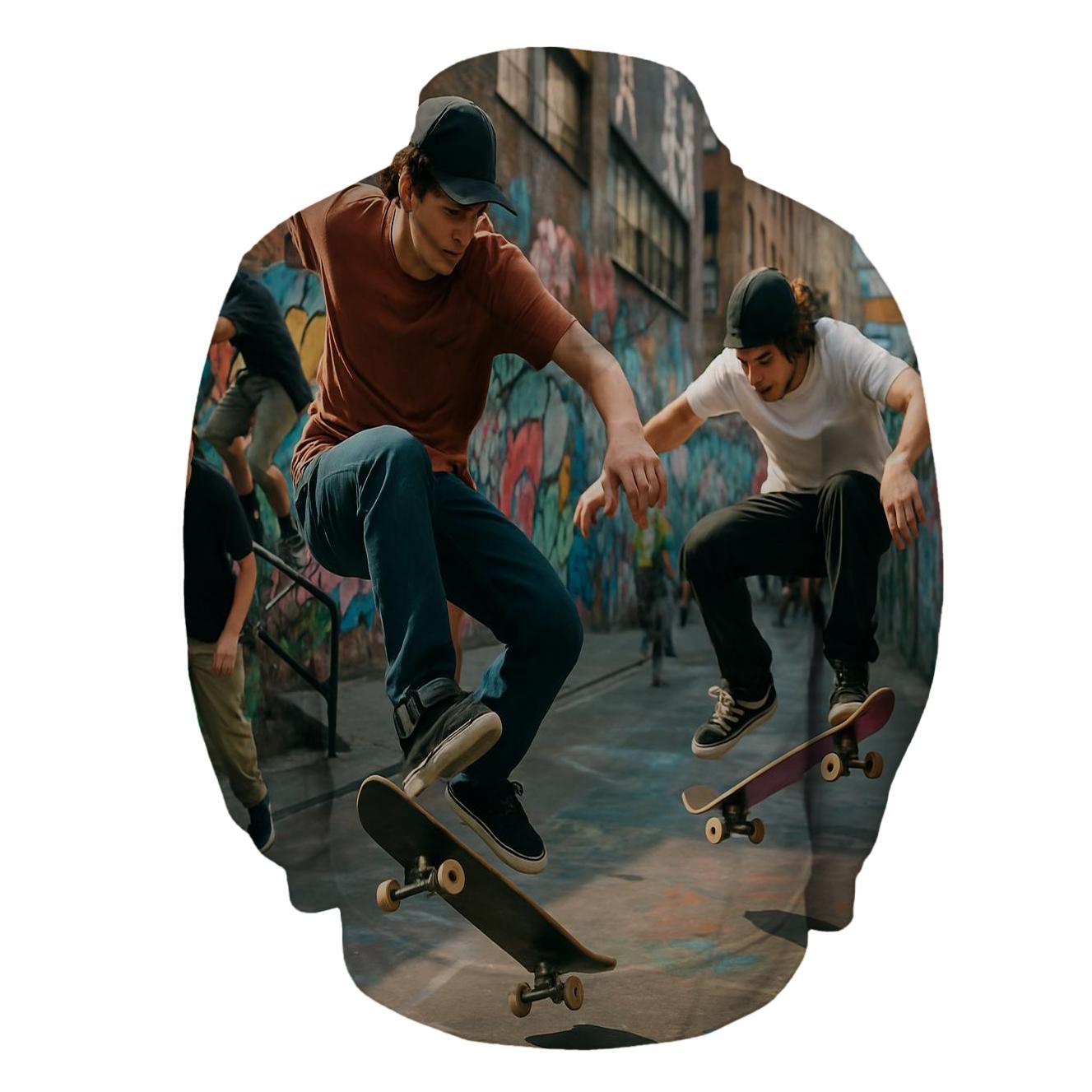 Skateboarding Half Zip Hoodie