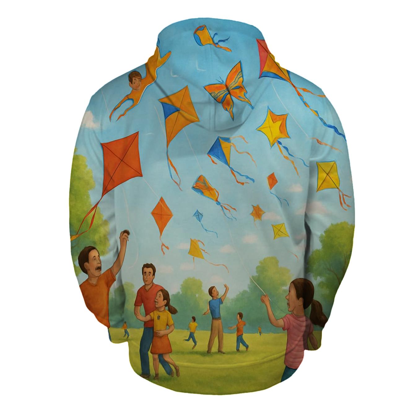 Kite Flying Fun Half Zip Hoodie