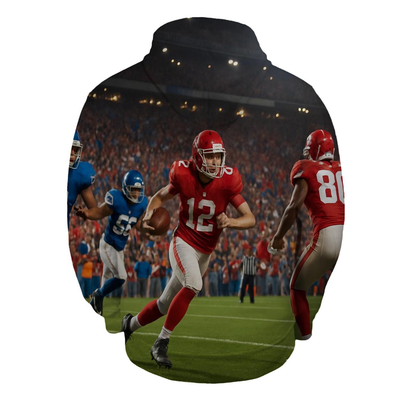 Football Frenzy Half Zip Hoodie