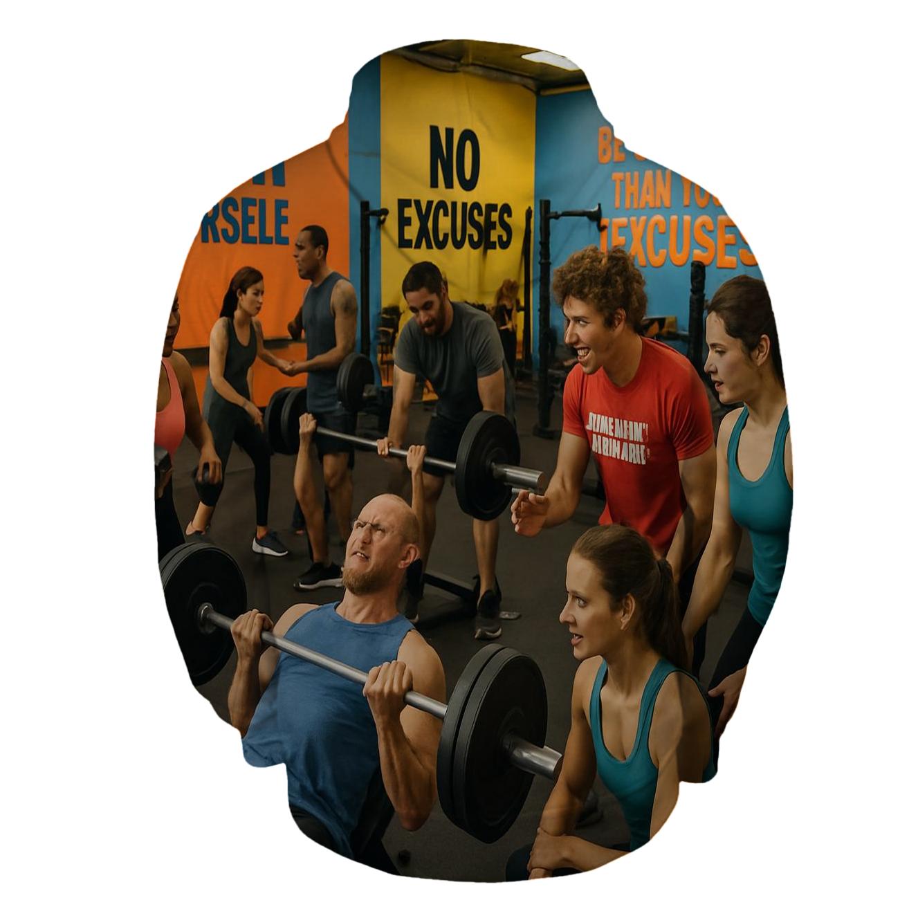 Gym Motivation Half Zip Hoodie