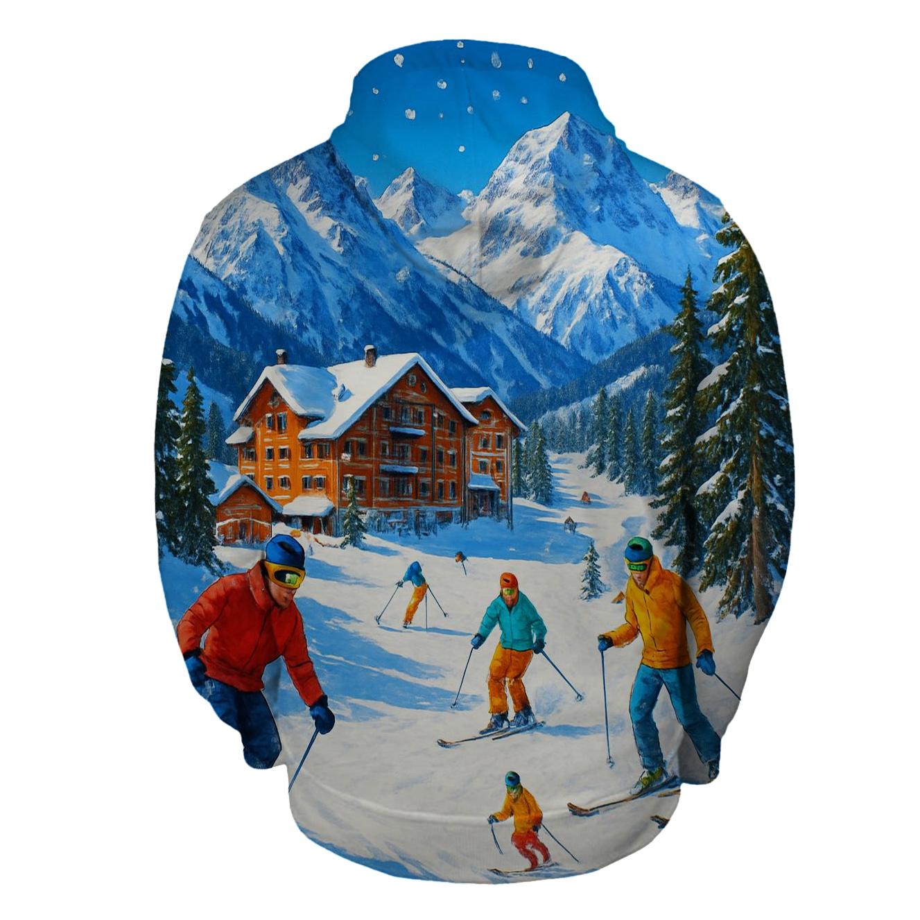 Ski Slopes Half Zip Hoodie