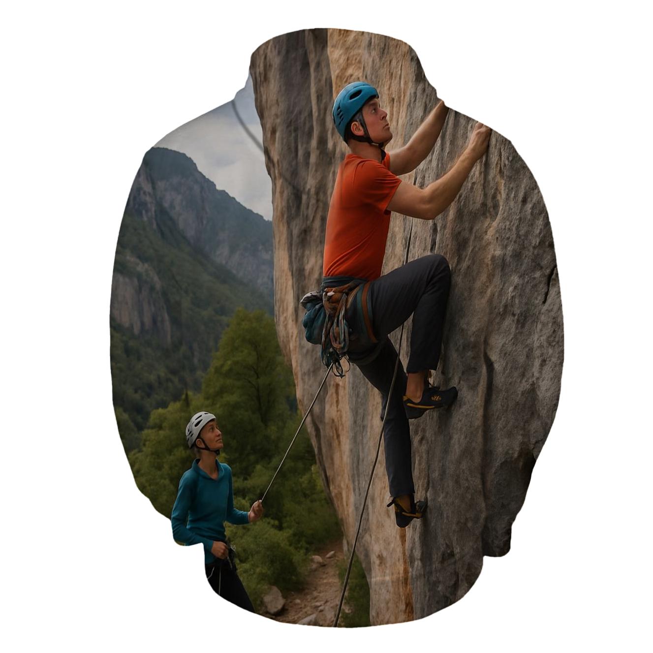 Rock Climbing Half Zip Hoodie