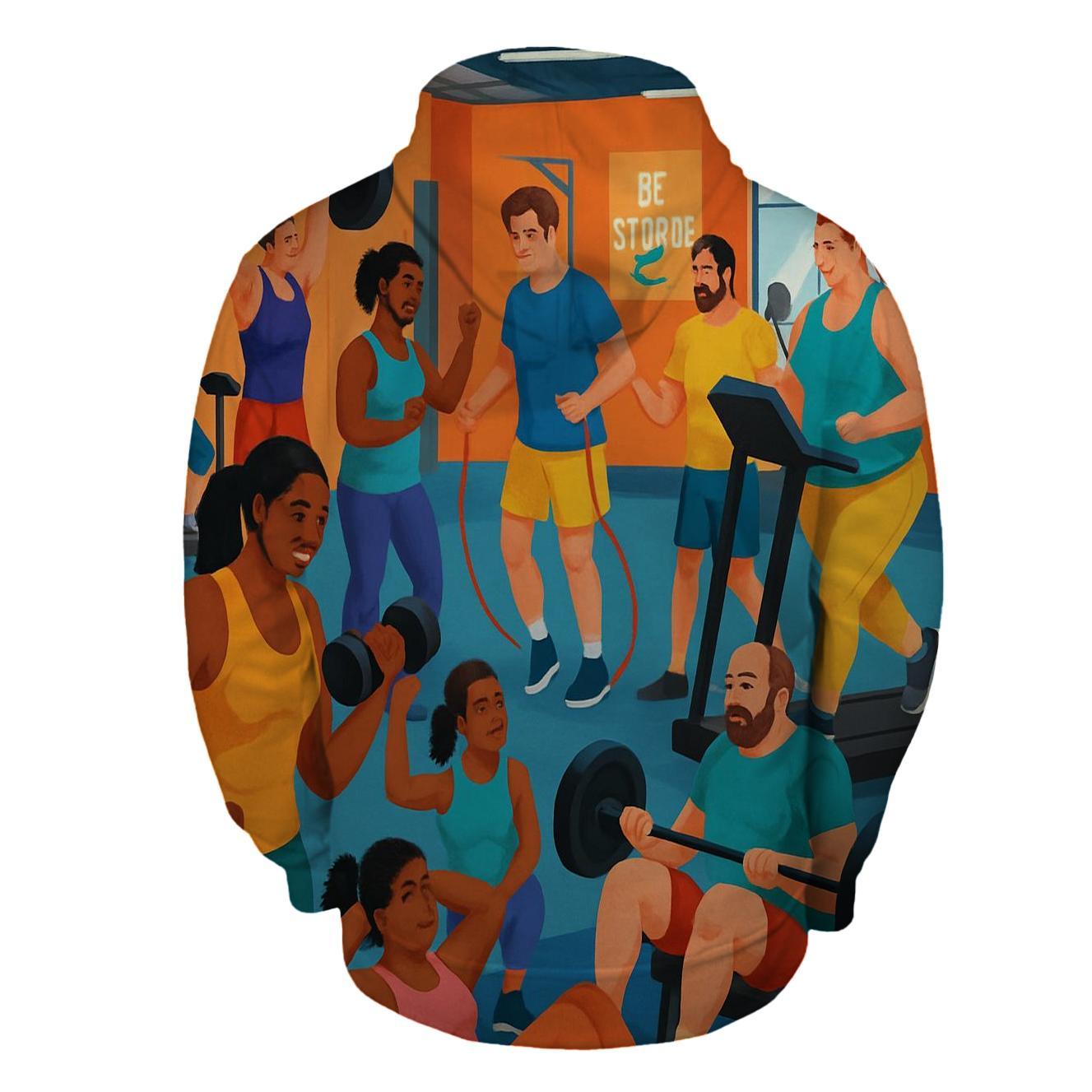 Fitness Journey Half Zip Hoodie