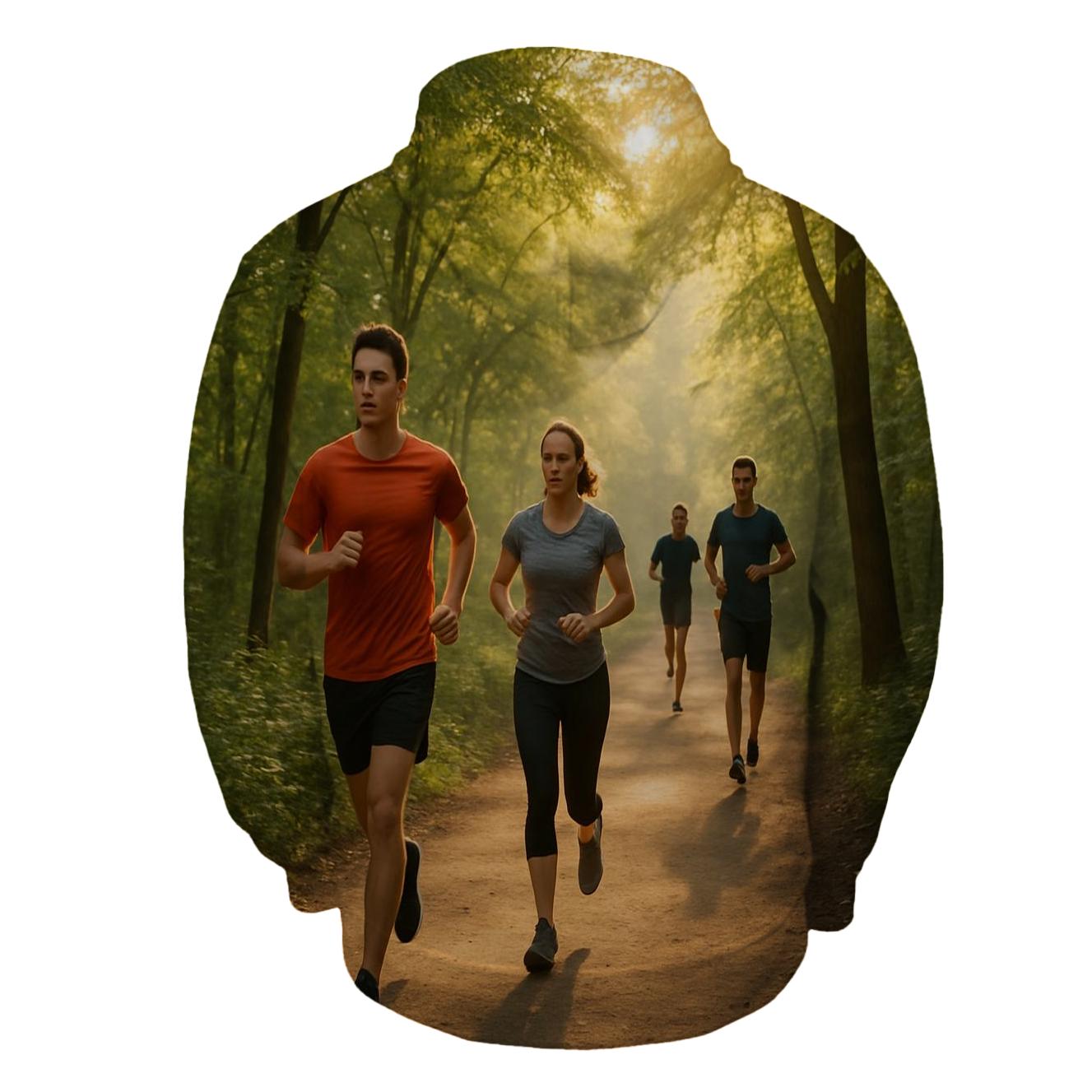 Running Motivation Half Zip Hoodie