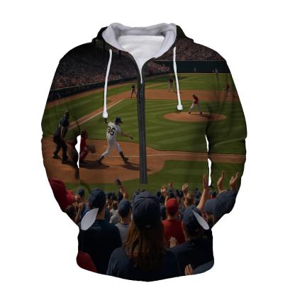 Baseball All-Star Half Zip Hoodie