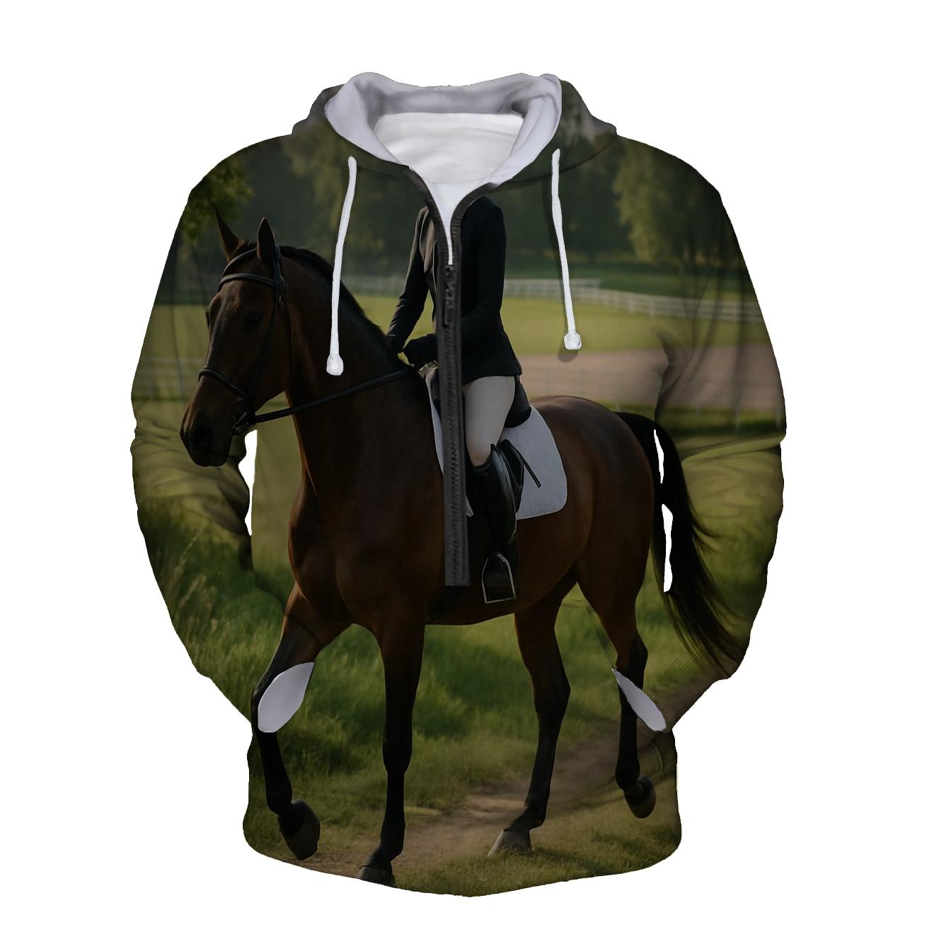 Horse Riding Adventure Half Zip Hoodie