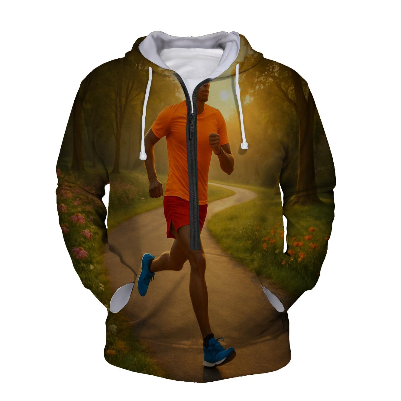 Running Stride Half Zip Hoodie