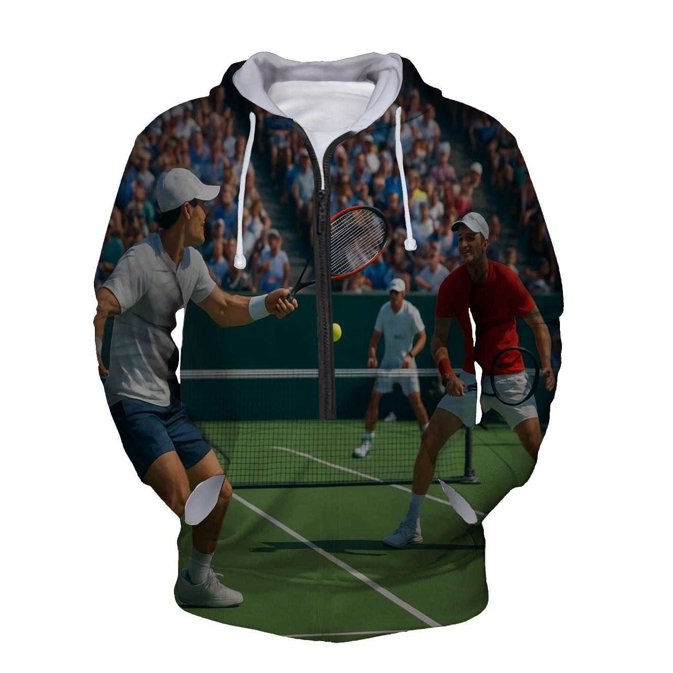 Tennis Court Dreams Half Zip Hoodie