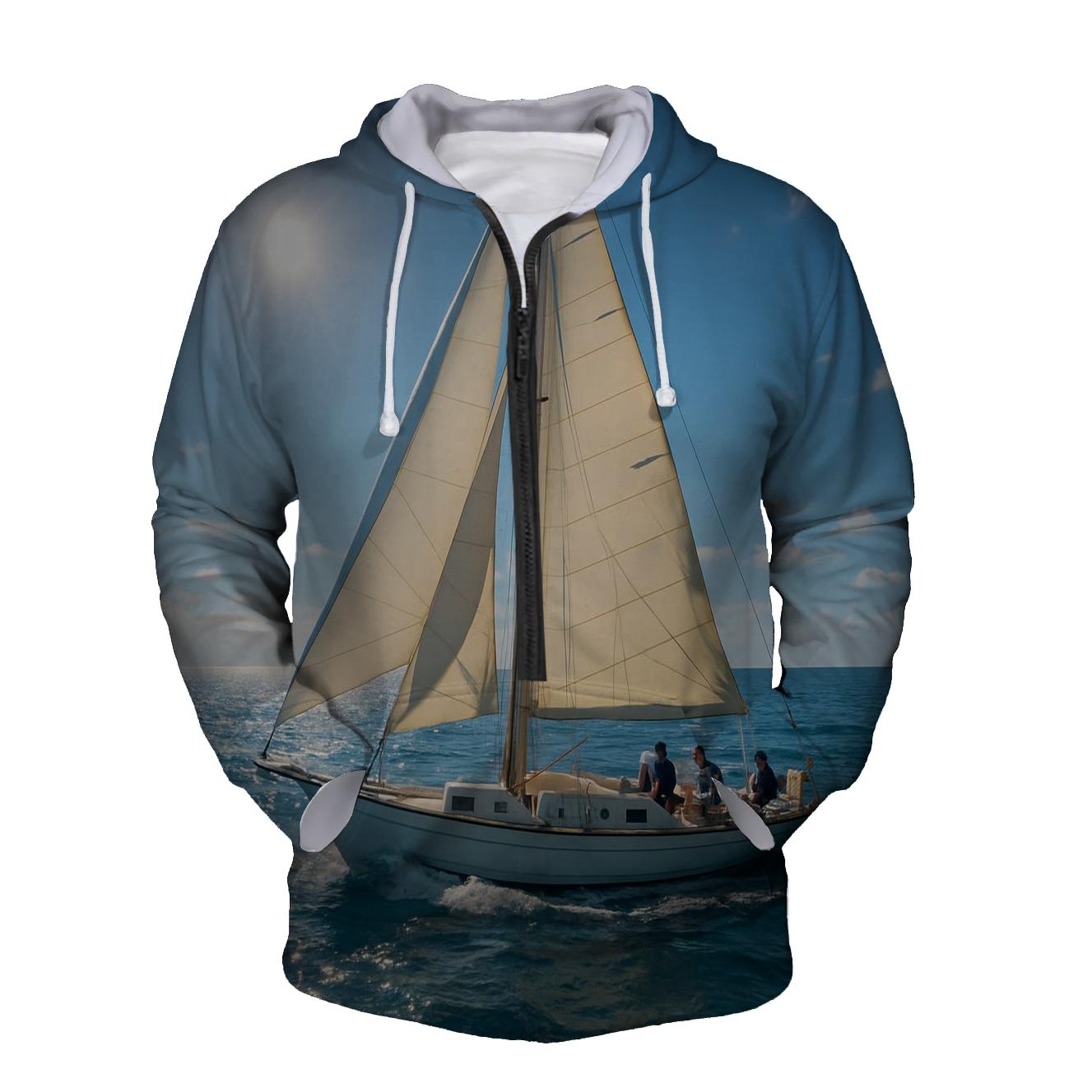 Sailing Adventures Half Zip Hoodie