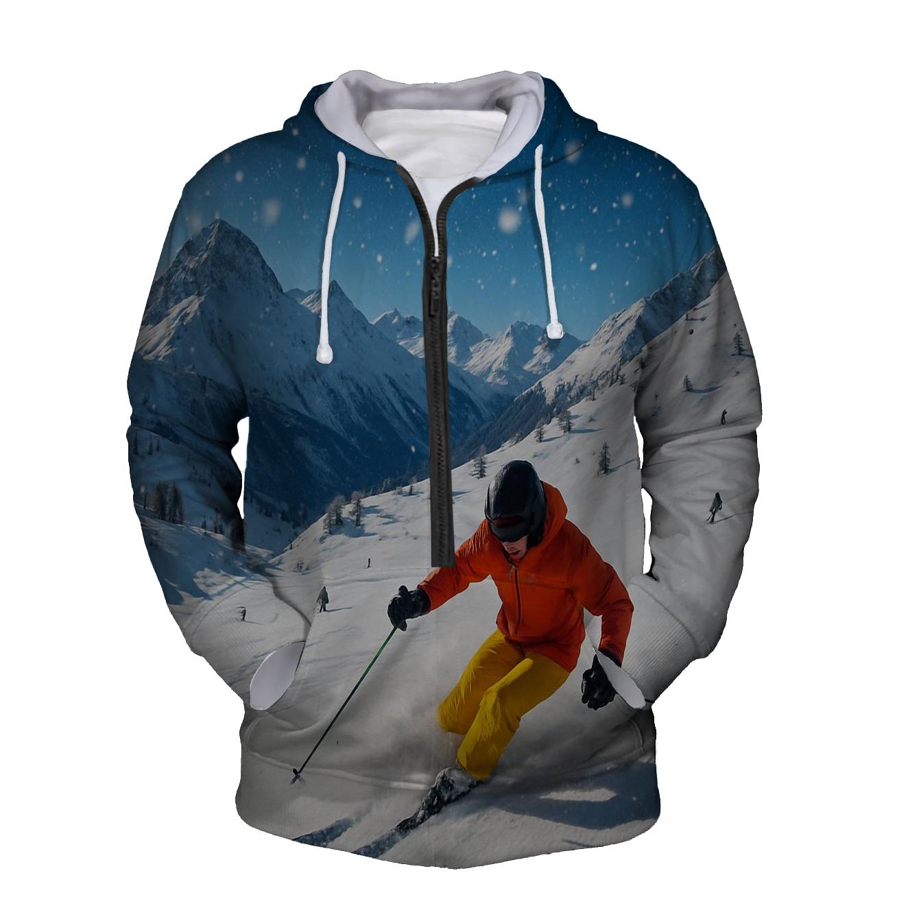 Ski Adventure Half Zip Hoodie