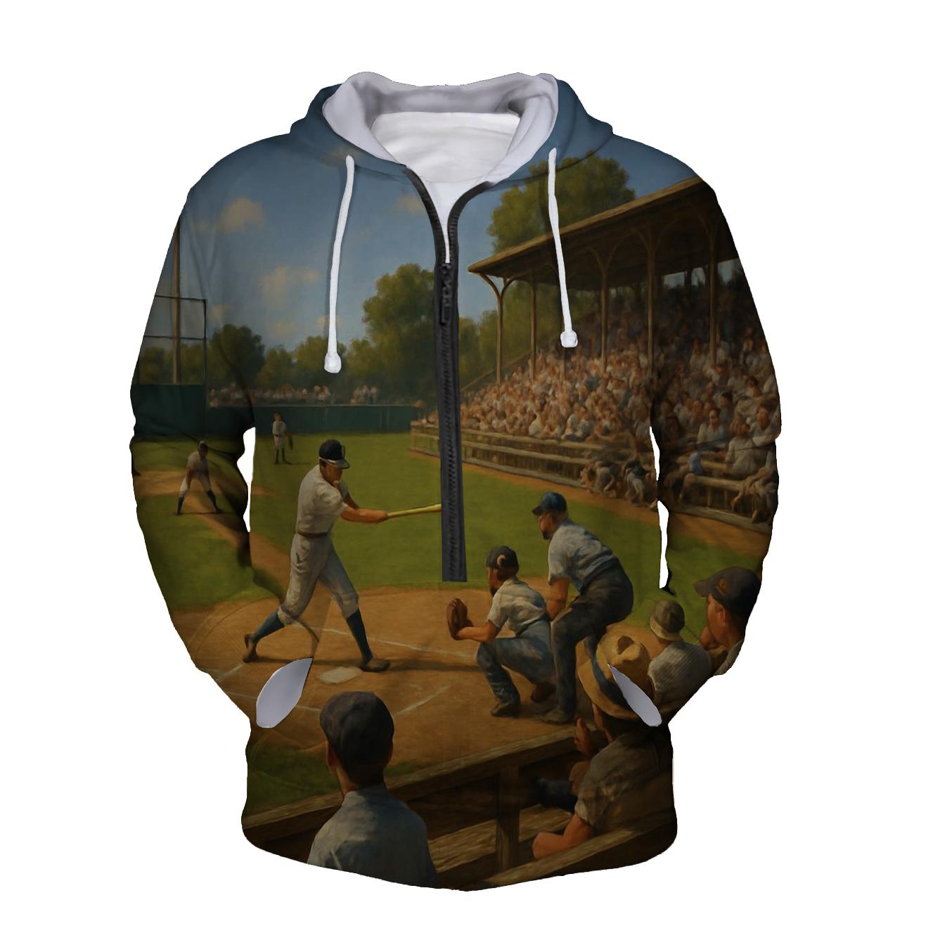 Baseball Diamond Heritage Half Zip Hoodie