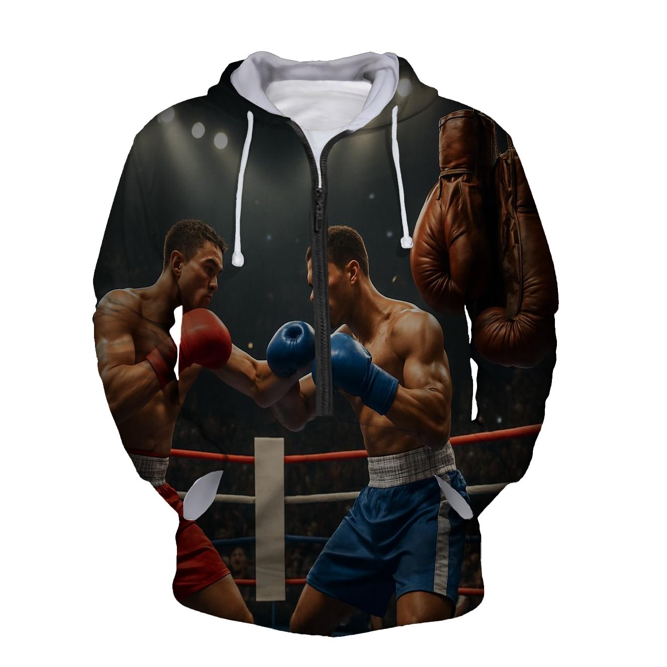 Boxing Ring Half Zip Hoodie