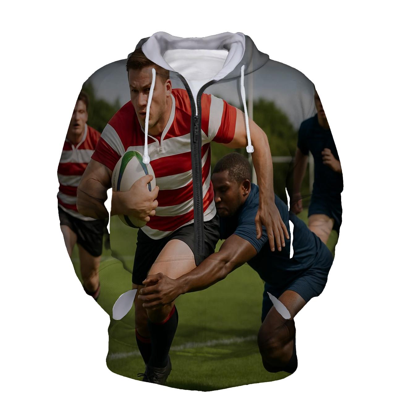 Rugby Pride Half Zip Hoodie