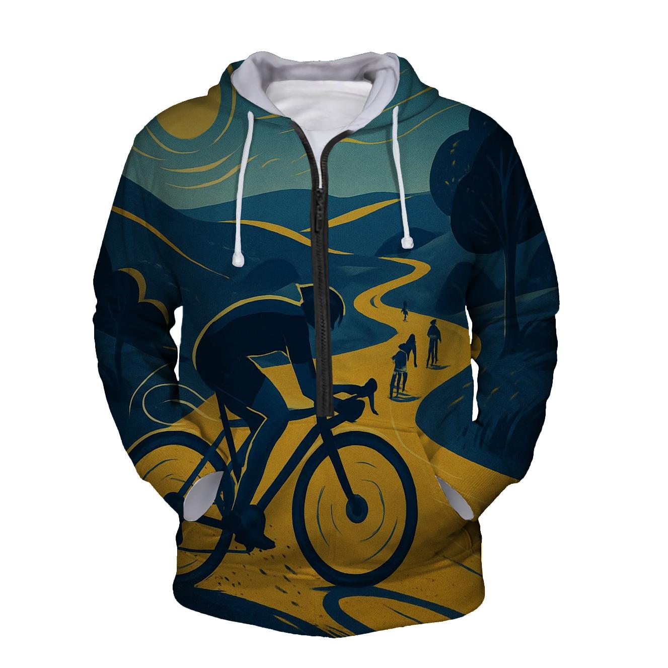 Cycling Adventure Half Zip Hoodie