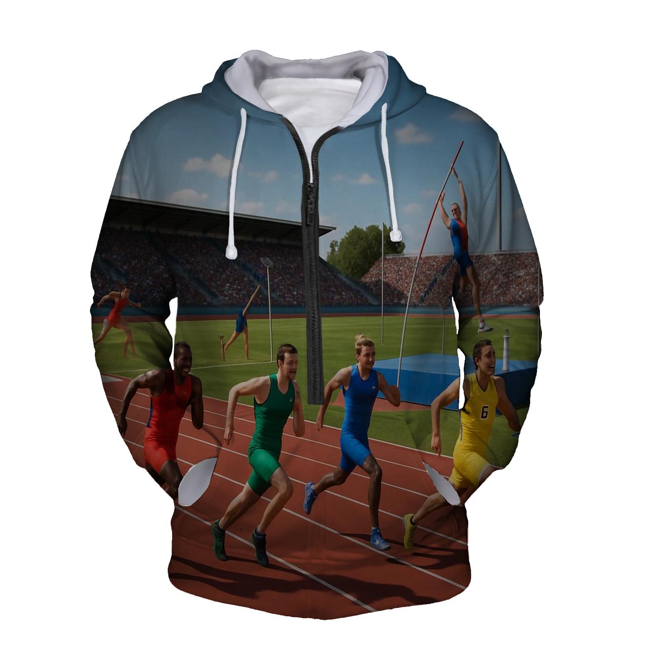 Track and Field Triumph Half Zip Hoodie