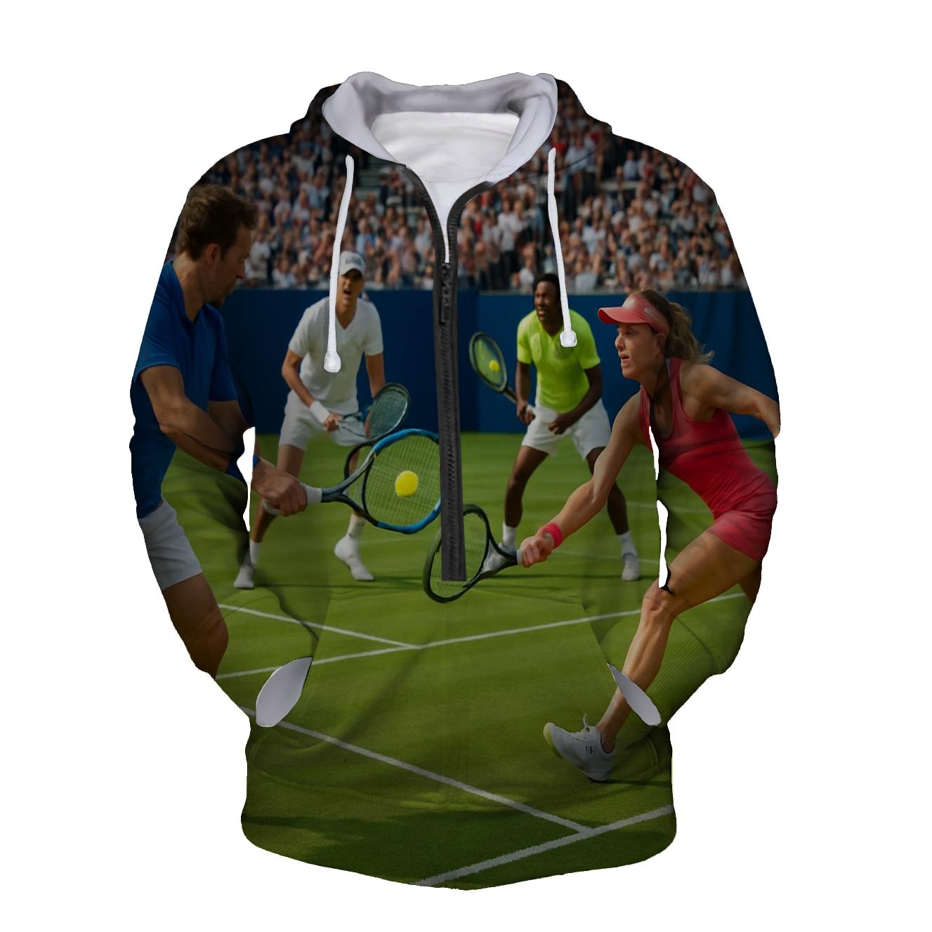 Tennis Ace Half Zip Hoodie
