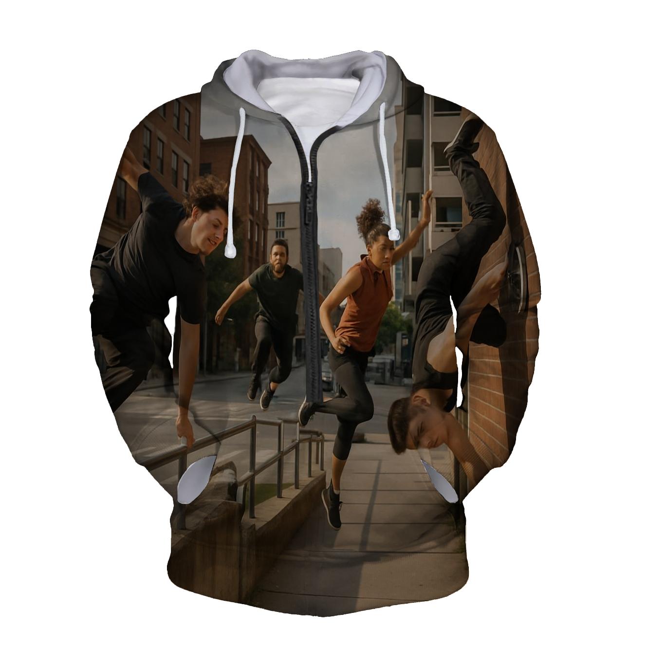 Parkour Movement Half Zip Hoodie