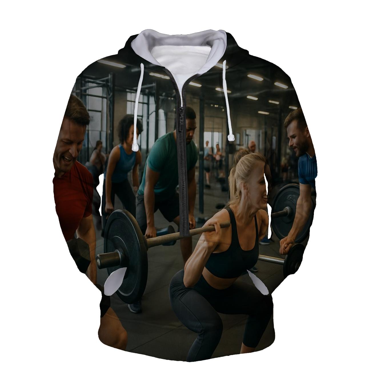 Fitness Hustle Half Zip Hoodie