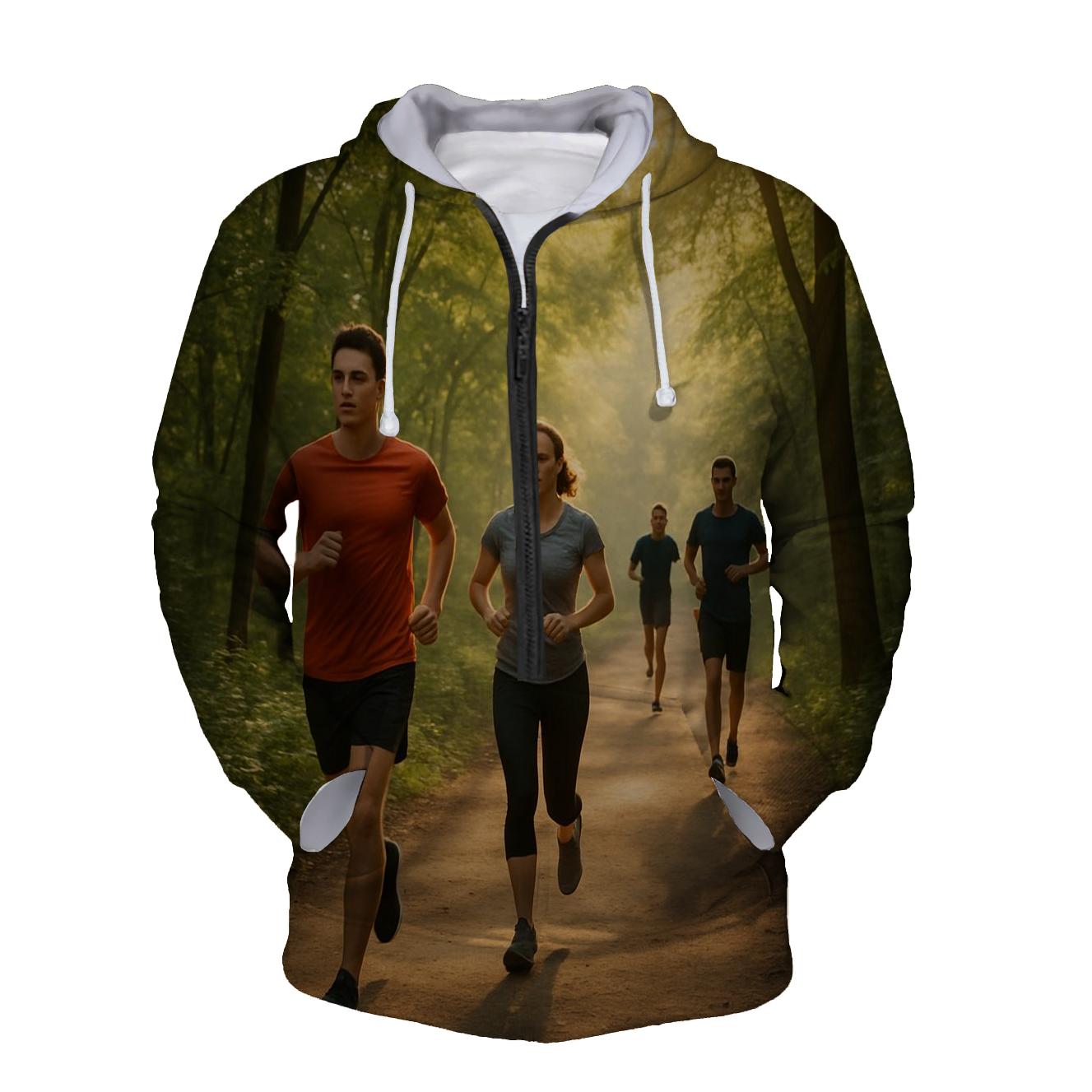 Running Motivation Half Zip Hoodie