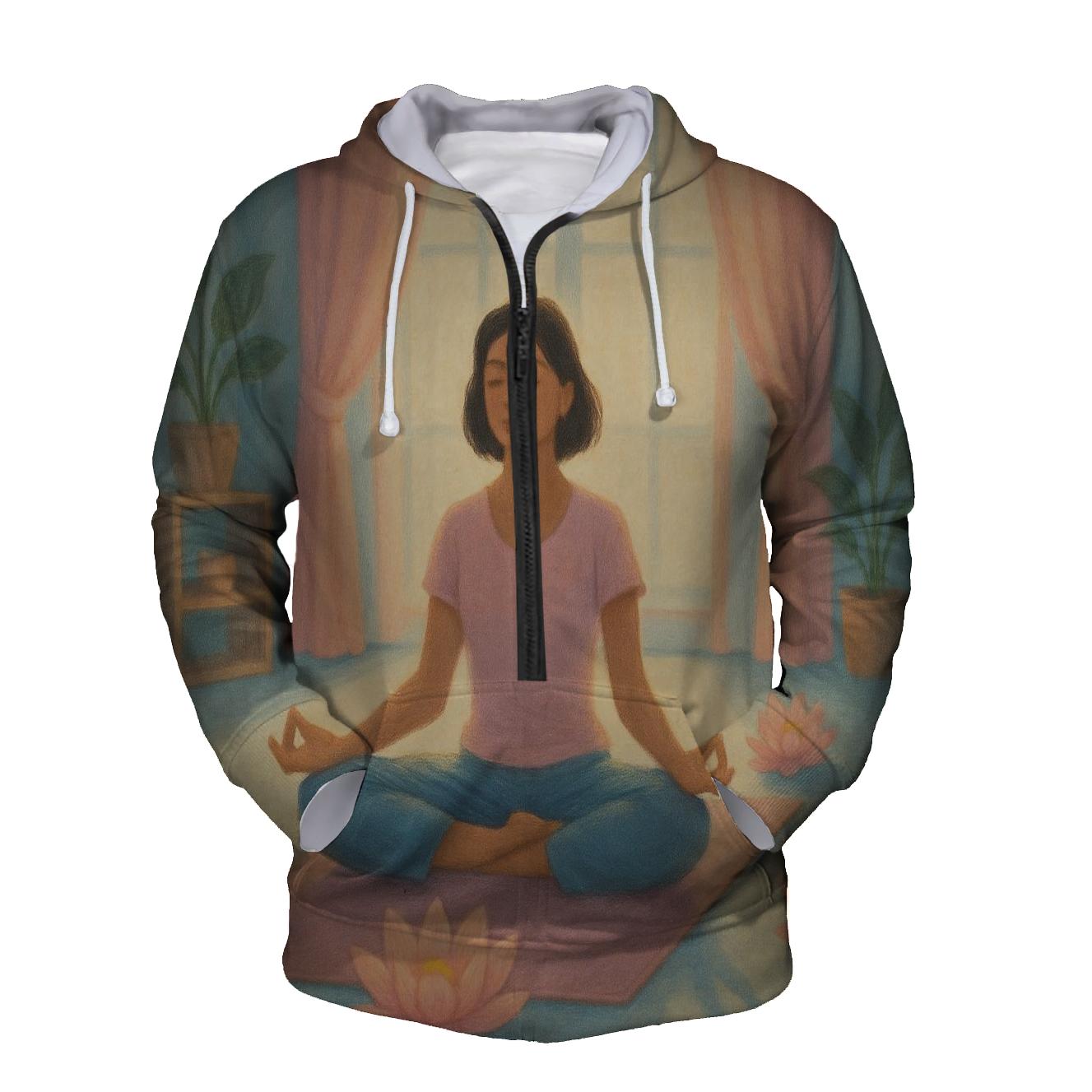 Yoga Tranquility Half Zip Hoodie