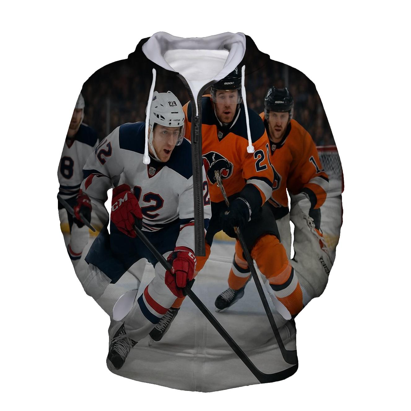 Hockey Pride Half Zip Hoodie