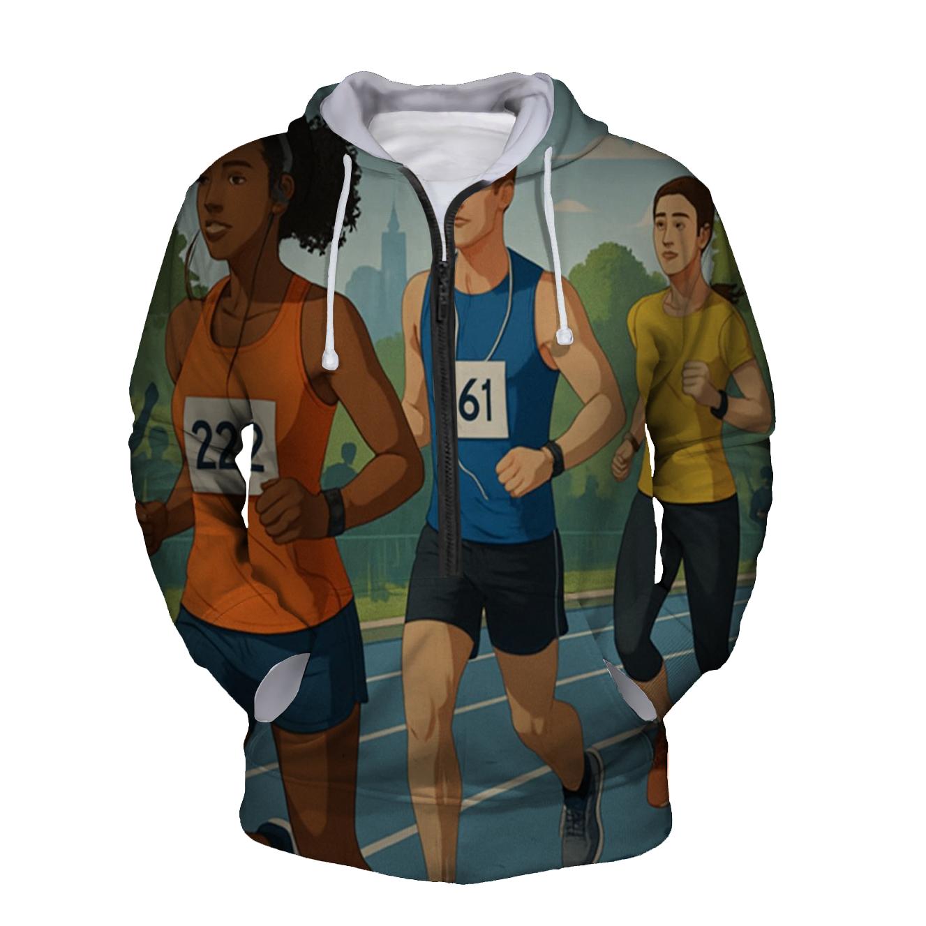 Running Track Half Zip Hoodie
