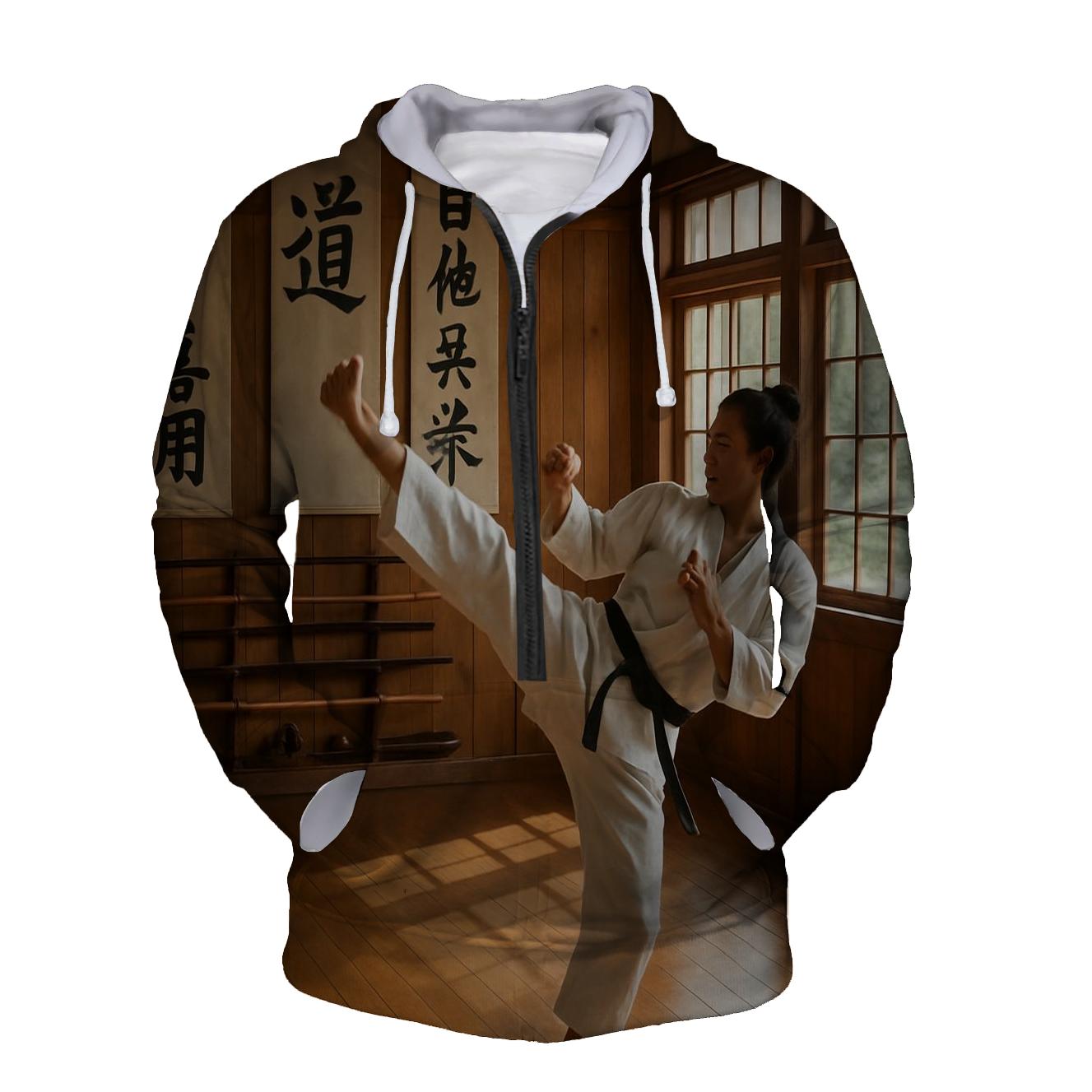 Martial Arts Mastery Half Zip Hoodie
