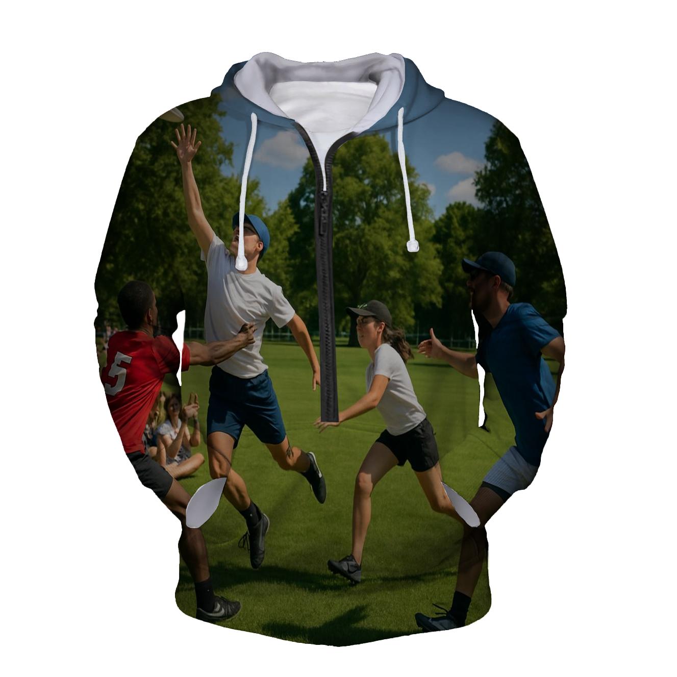 Ultimate Frisbee Style Half Zip Hoodie