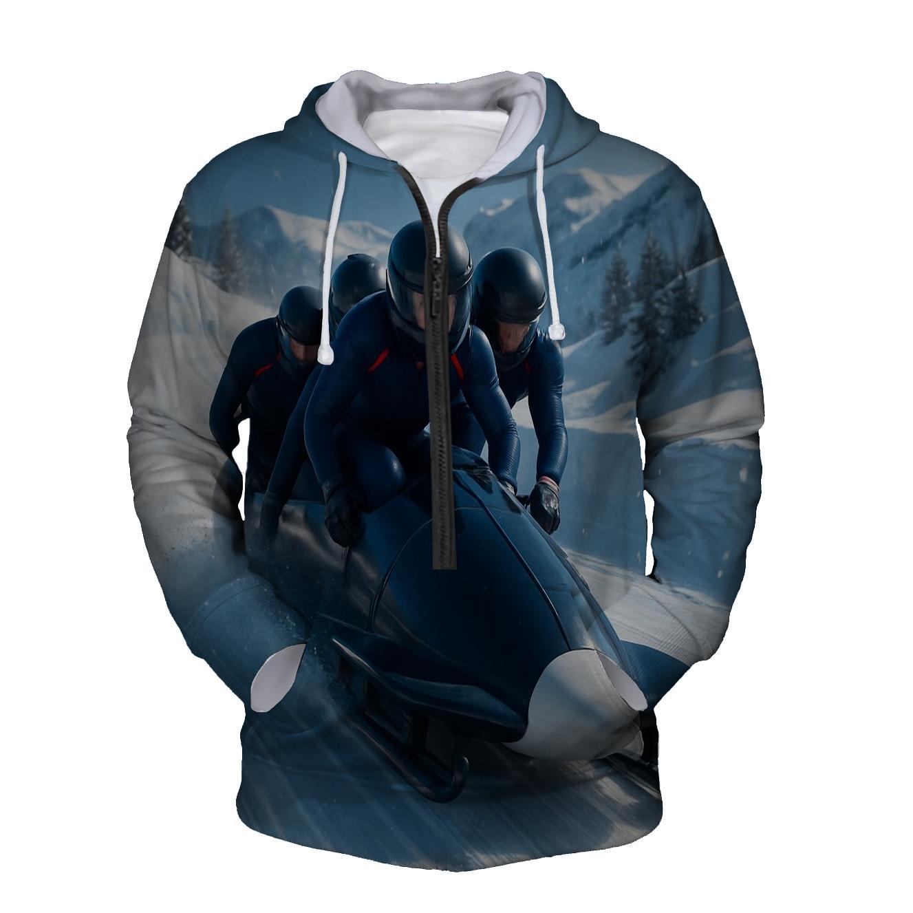 Bobsled Adventure Half Zip Hoodie