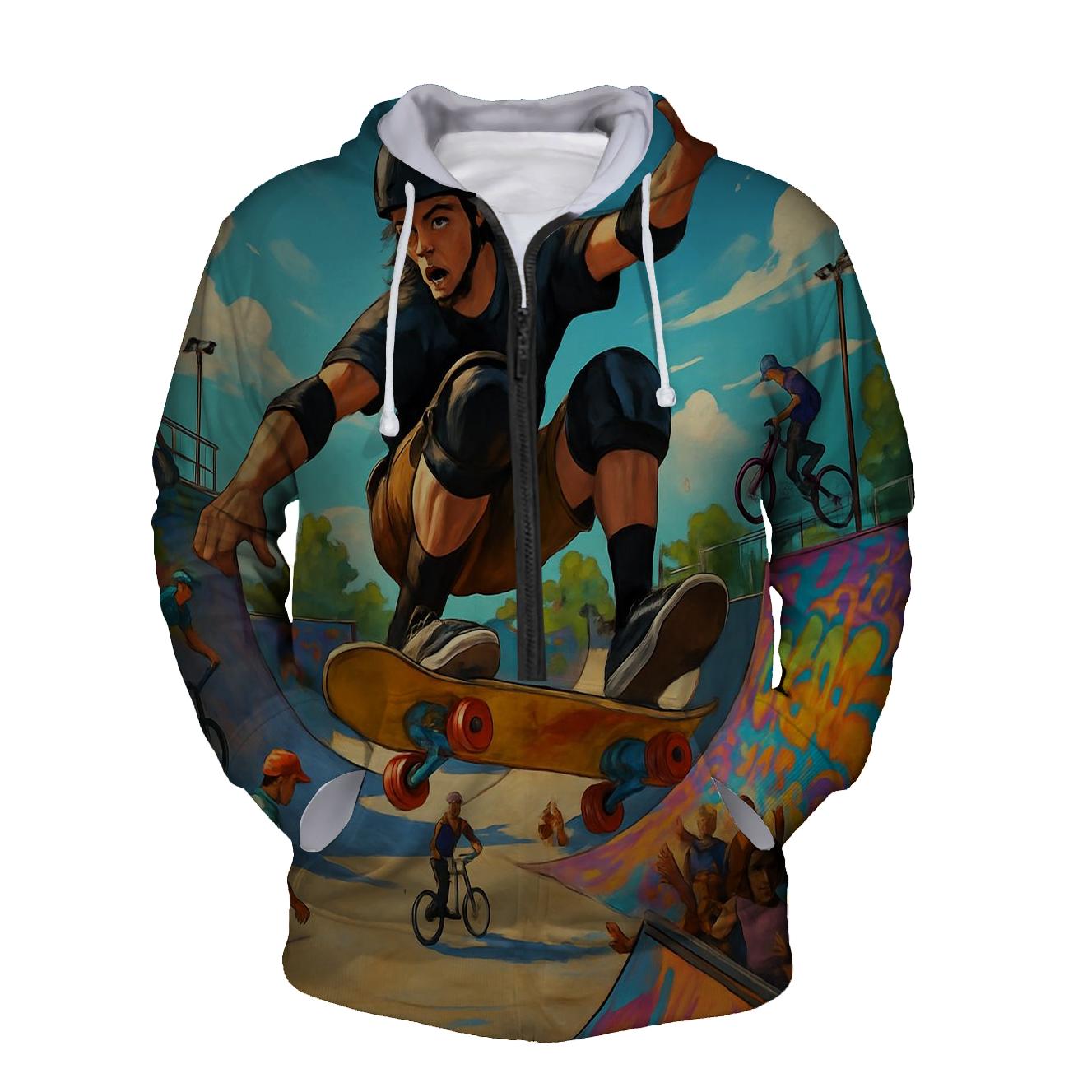 Extreme Sports Thrill Half Zip Hoodie