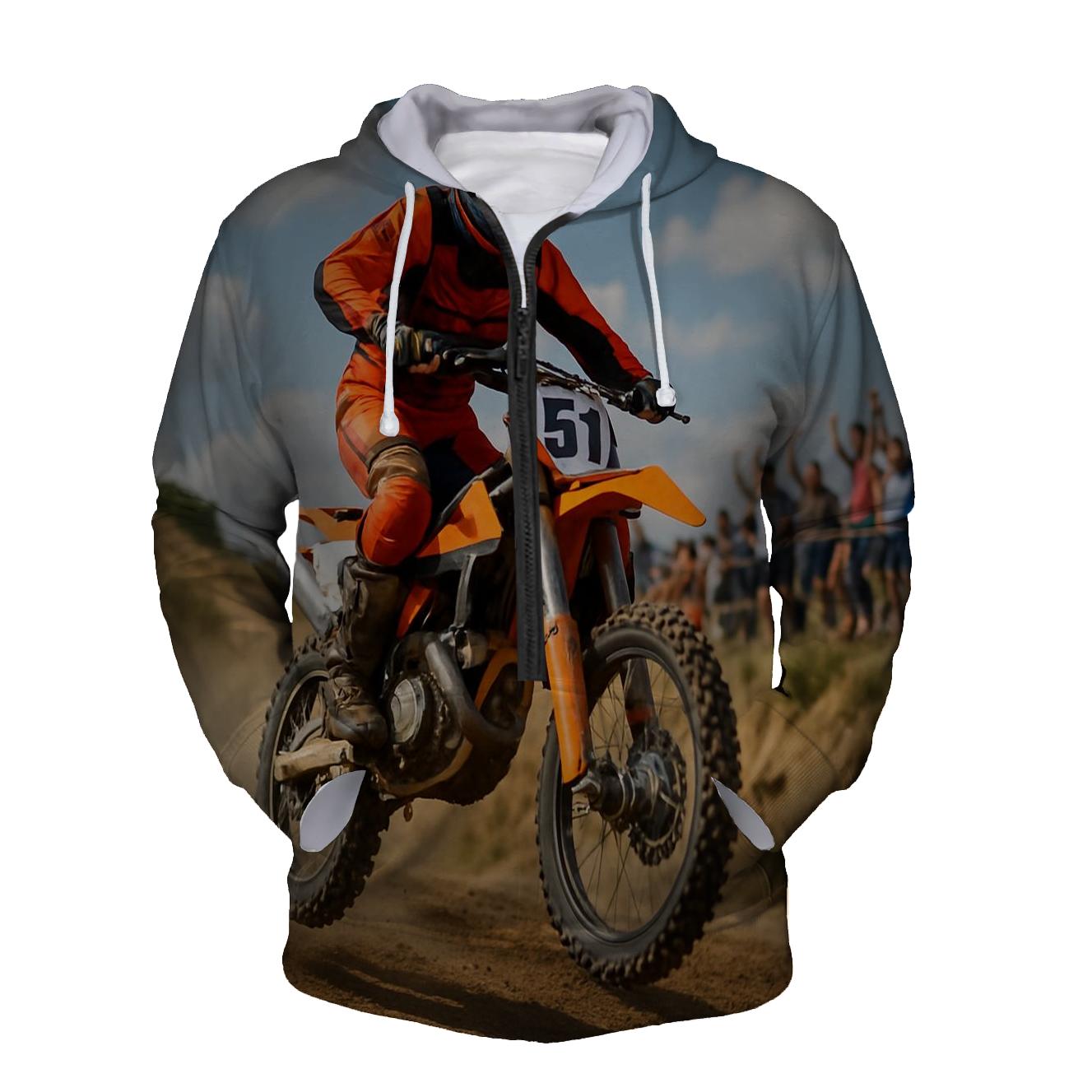 Motocross Adventure Half Zip Hoodie
