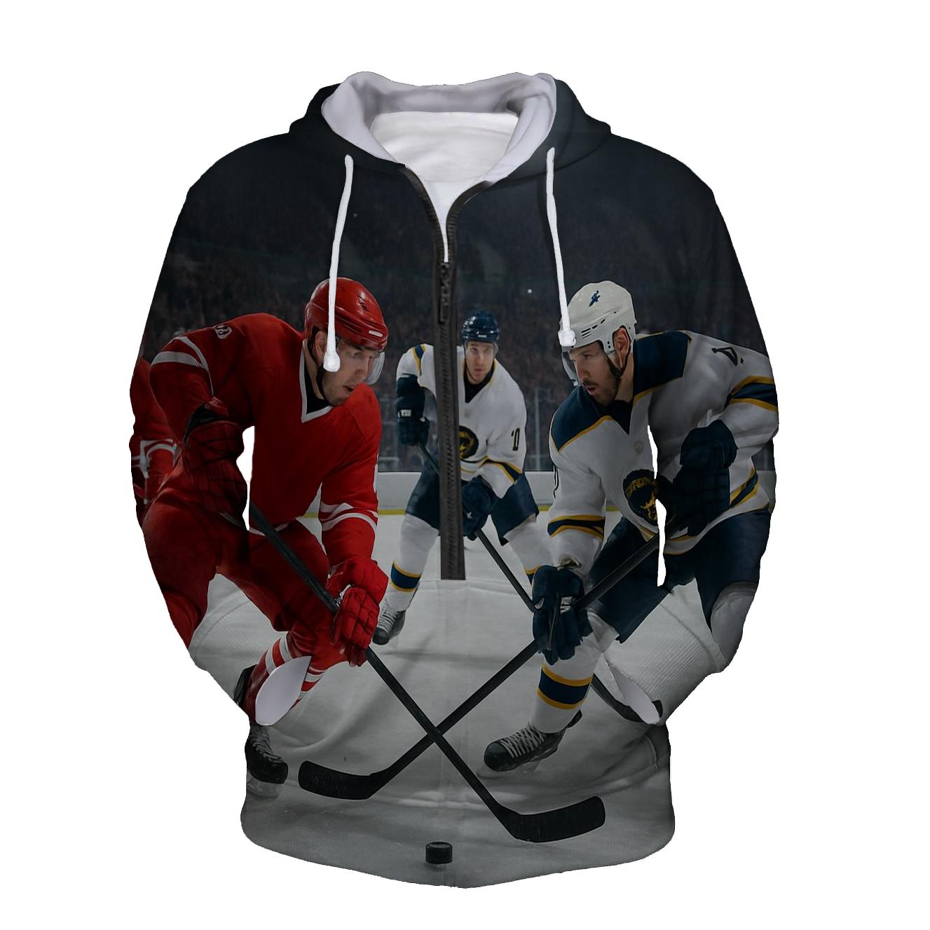 Ice Hockey Grit Half Zip Hoodie