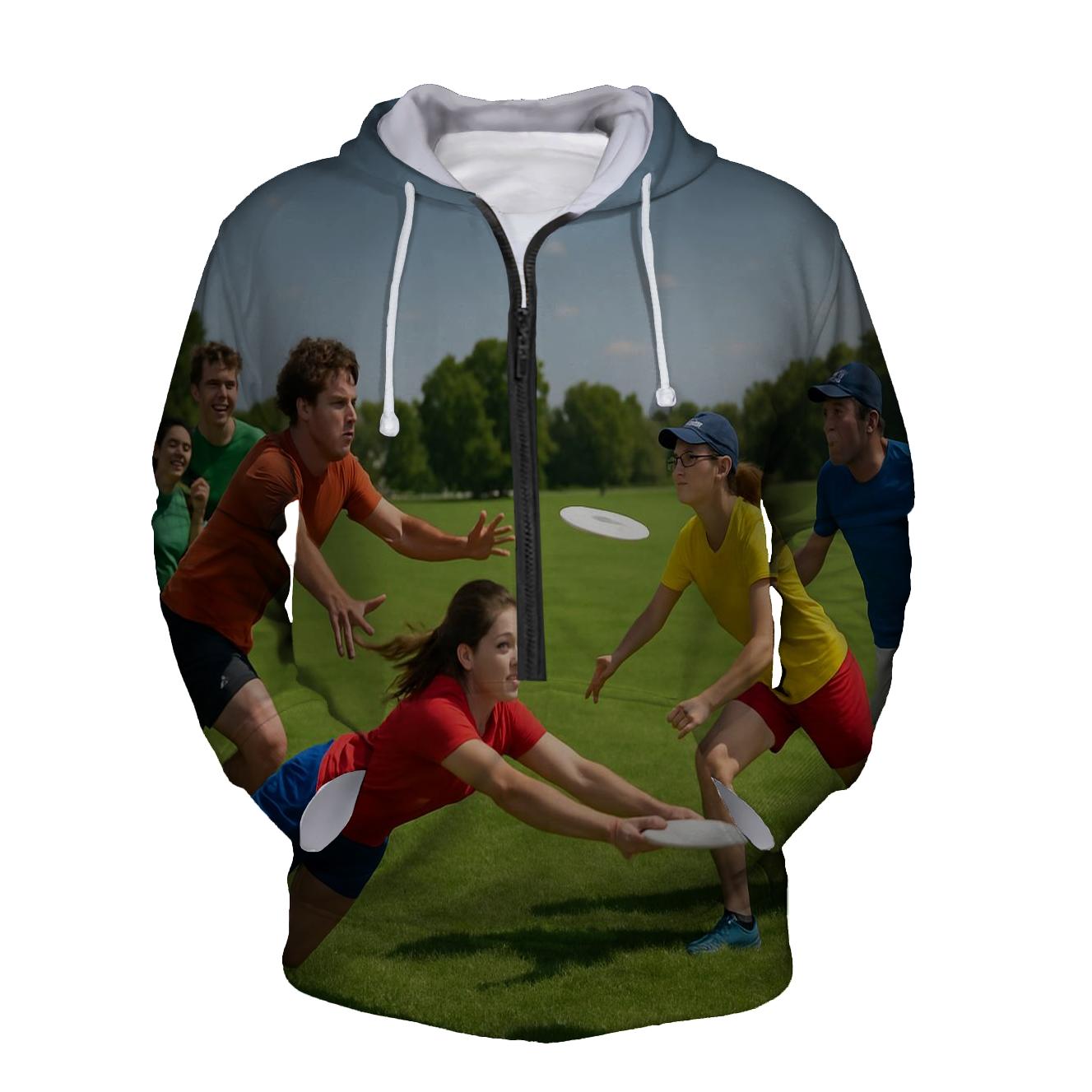 Ultimate Frisbee Unity Half Zip Hoodie