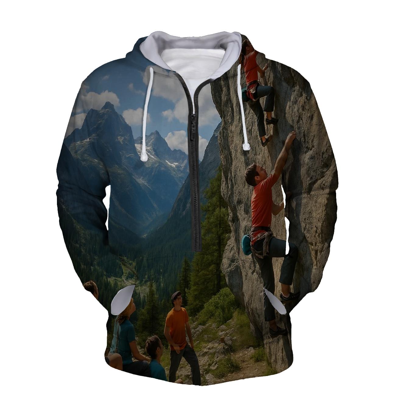Climbing Peaks Half Zip Hoodie