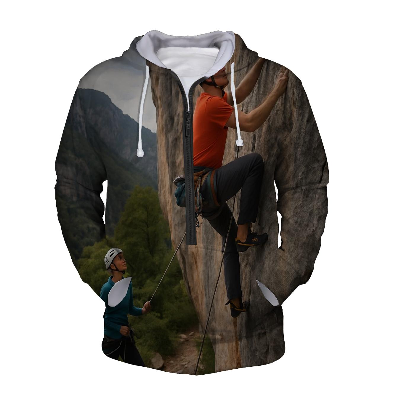Rock Climbing Half Zip Hoodie
