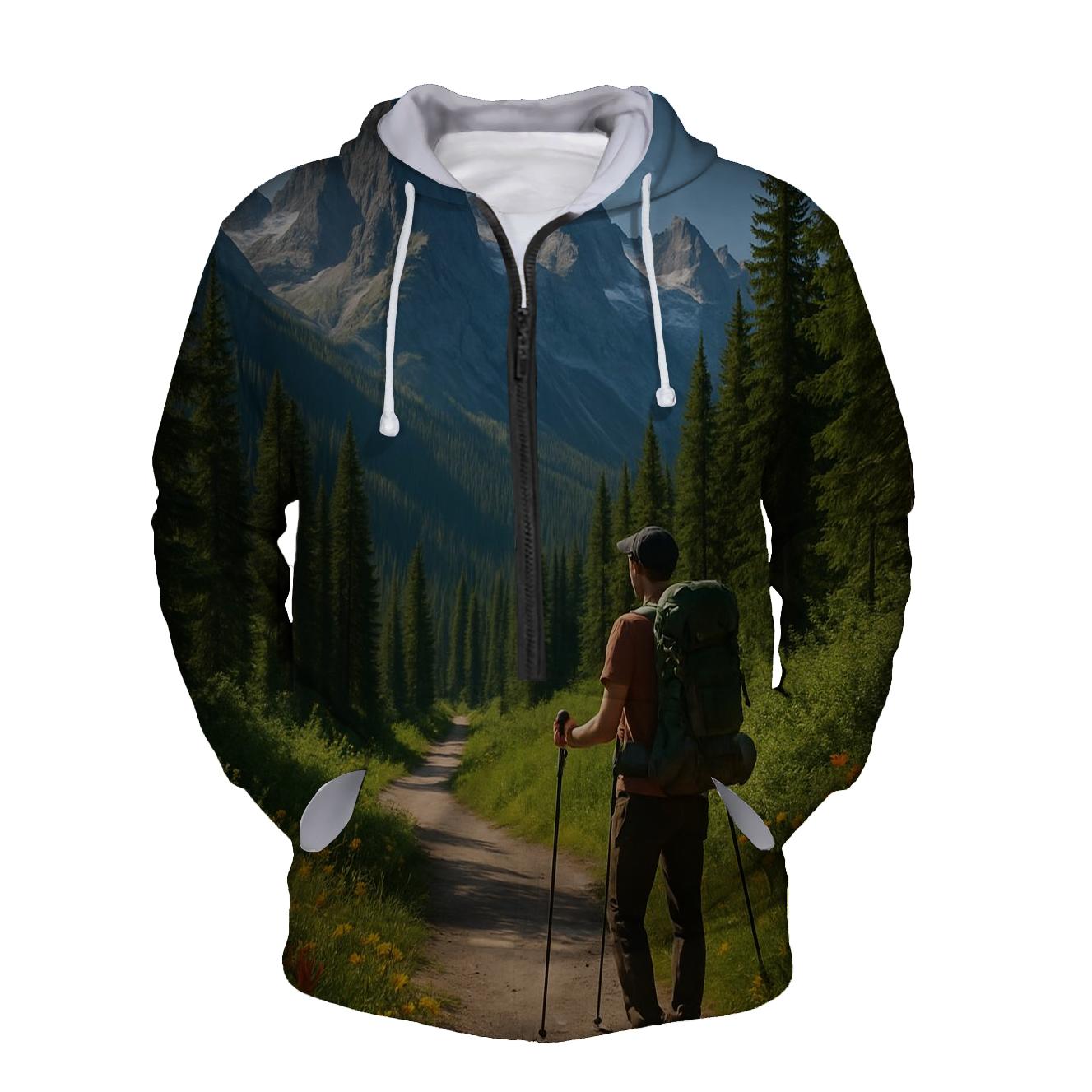 Adventure Hiking Journey Half Zip Hoodie