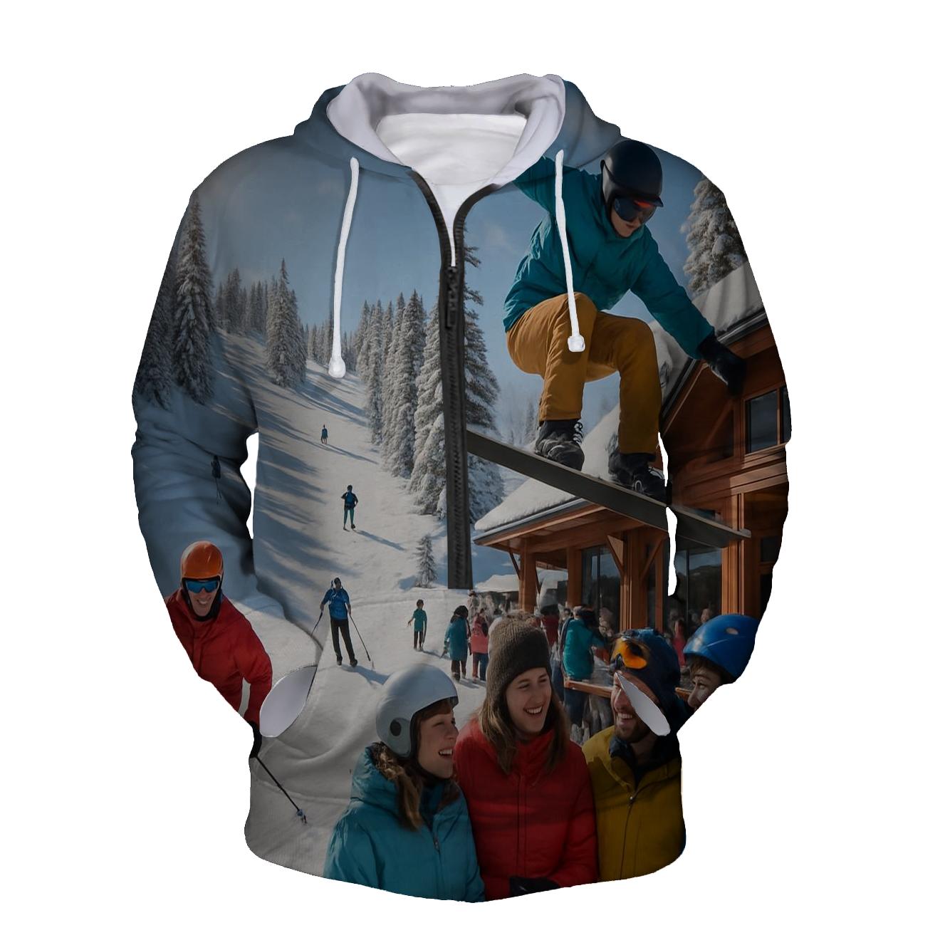 Ski & Snowboard Vibes Half Zip Hoodie